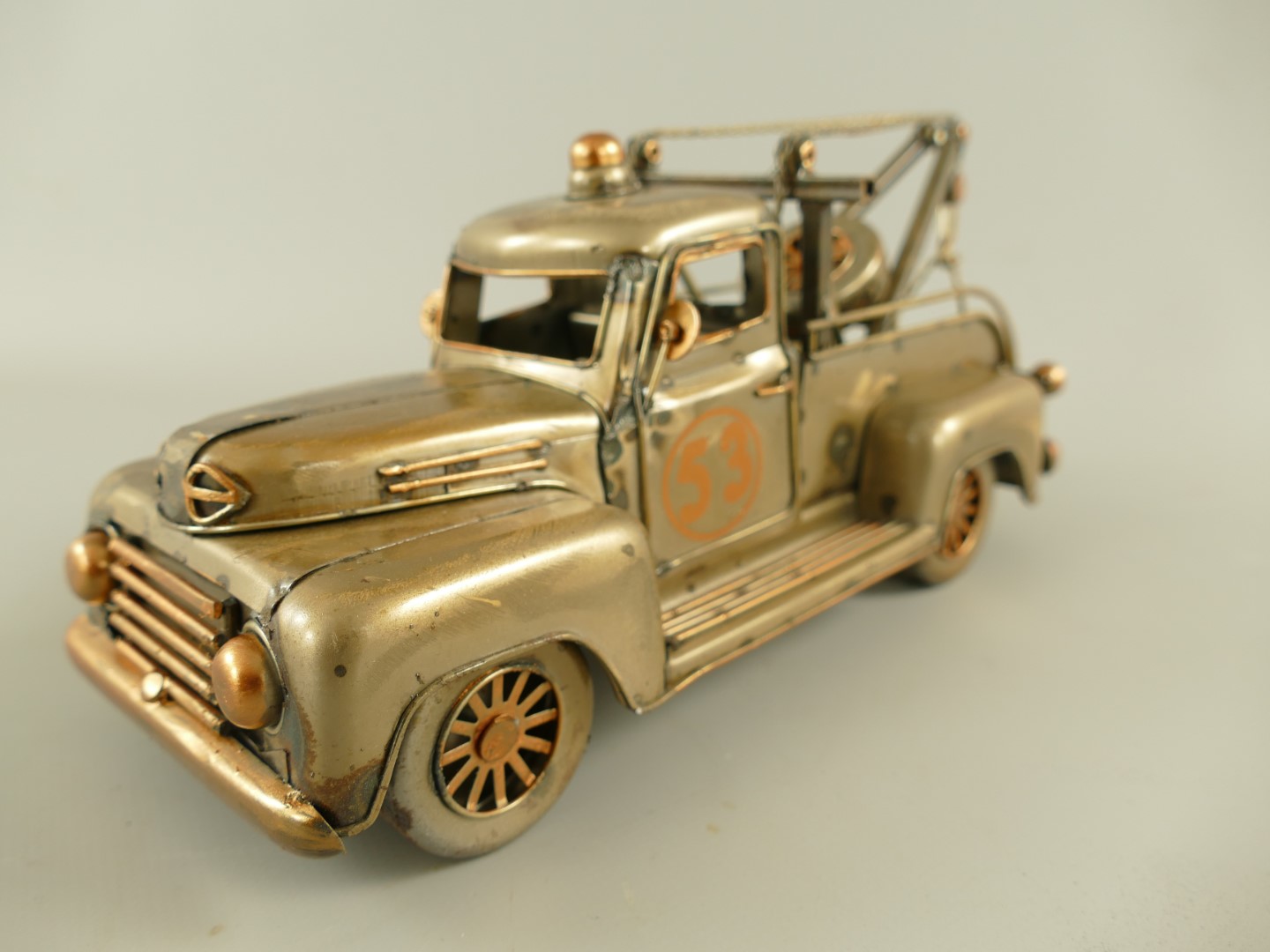 Abschleber Antik Eisen metallic farbig L.28x13cm