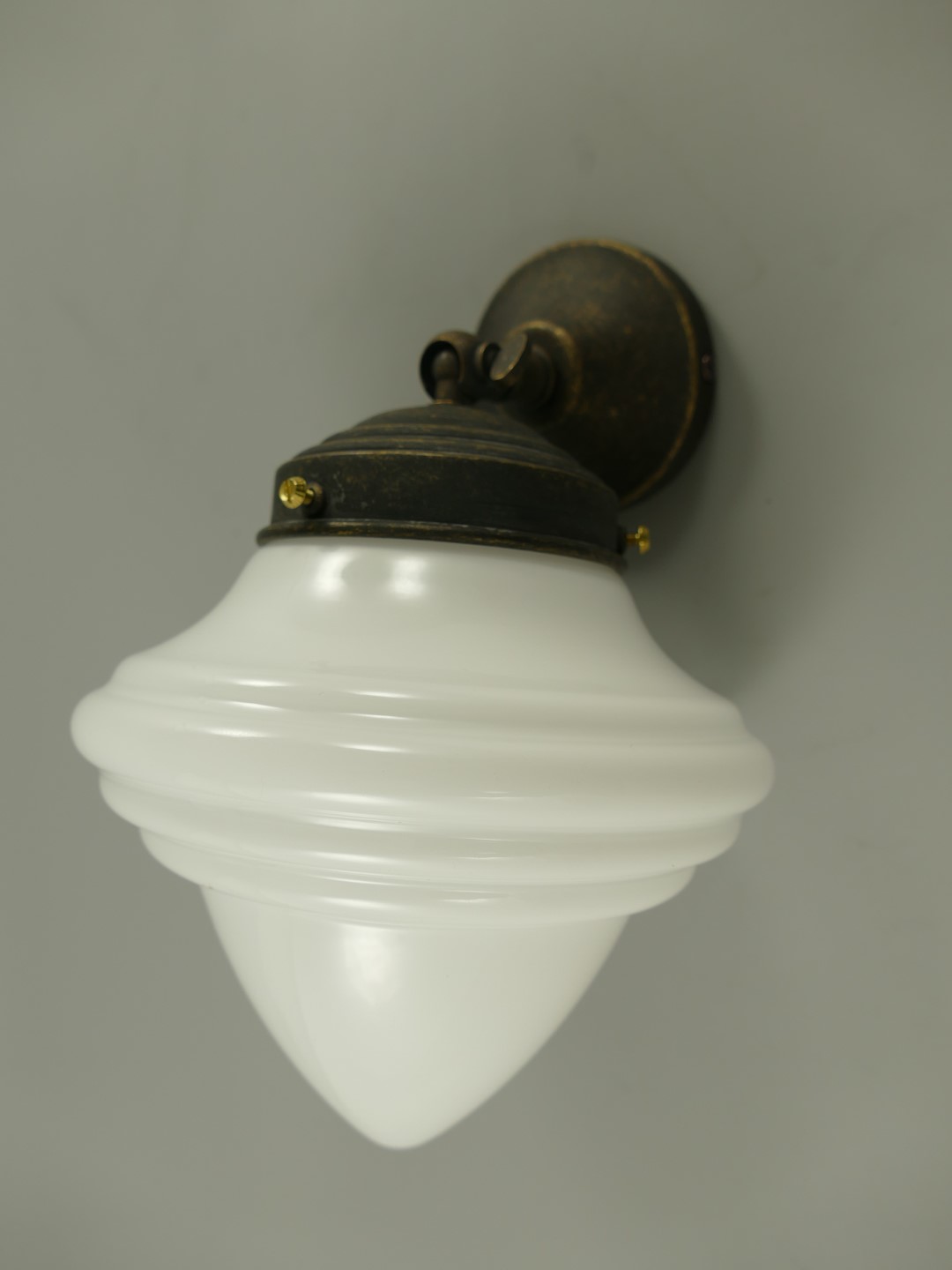 Lampe Messing brüniert Schirm(215.016H15) H.26cm