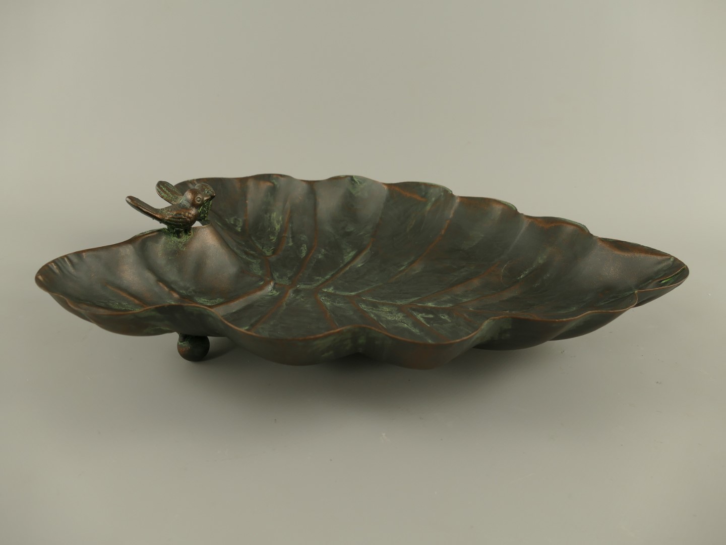 Vogeltränke Eisen rustikal braun L.36x30cm