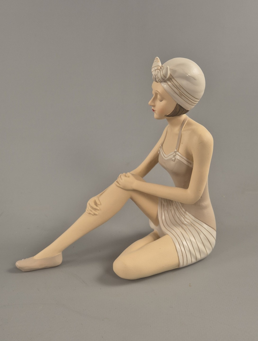 Badepuppe Polystein farbe H.16cm