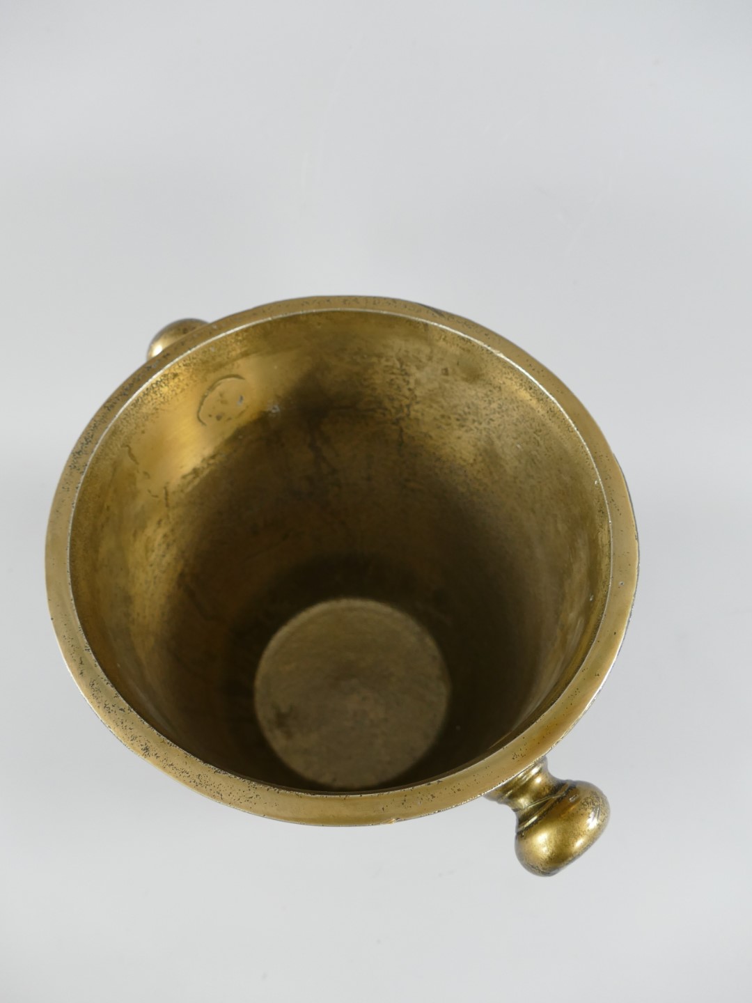 Weinkühler Sektkühler Alu Bronze Antik H.25x31cm