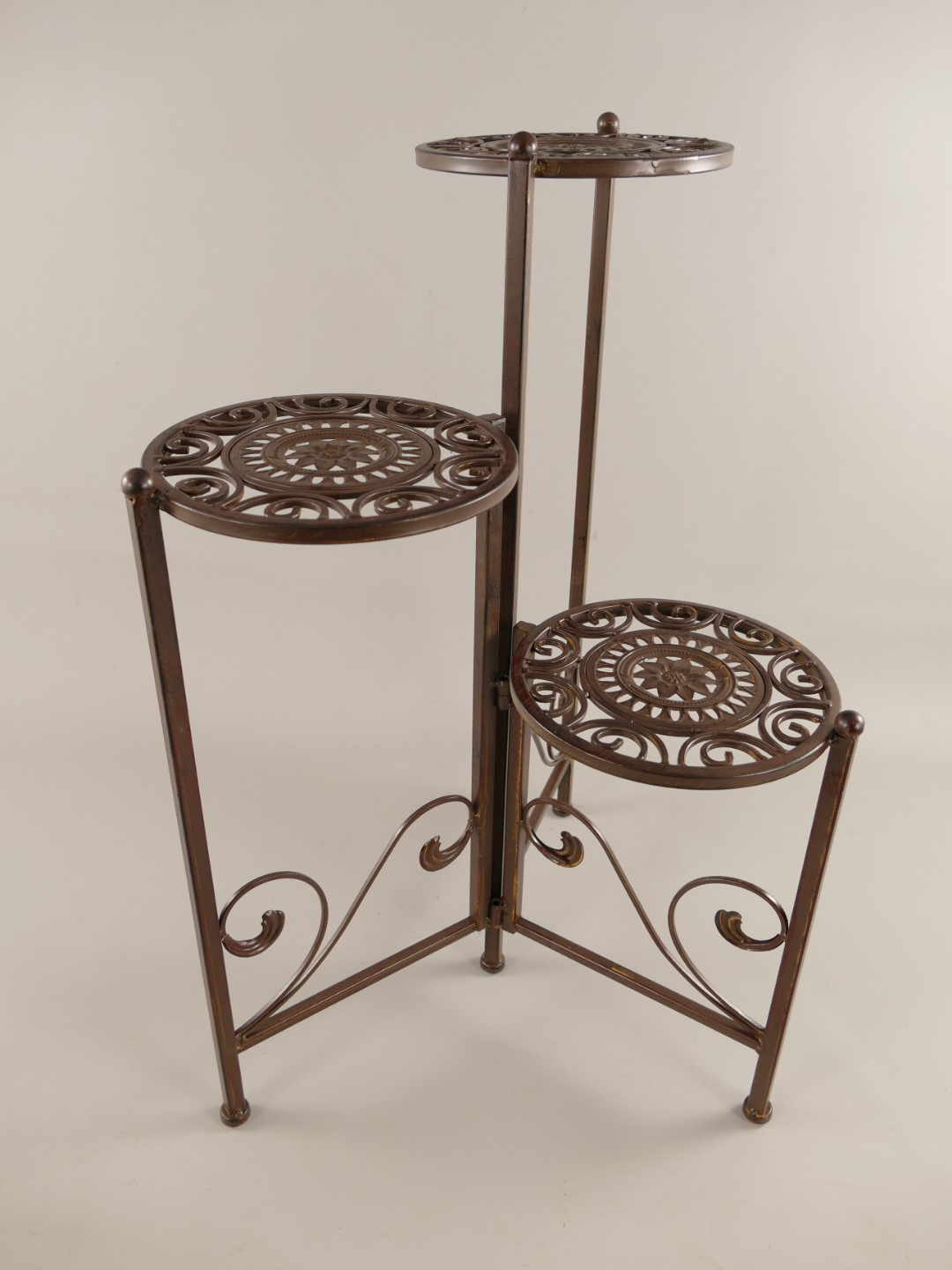 Tisch Eisen Röst braun 3tlg. H.67x47x45cm