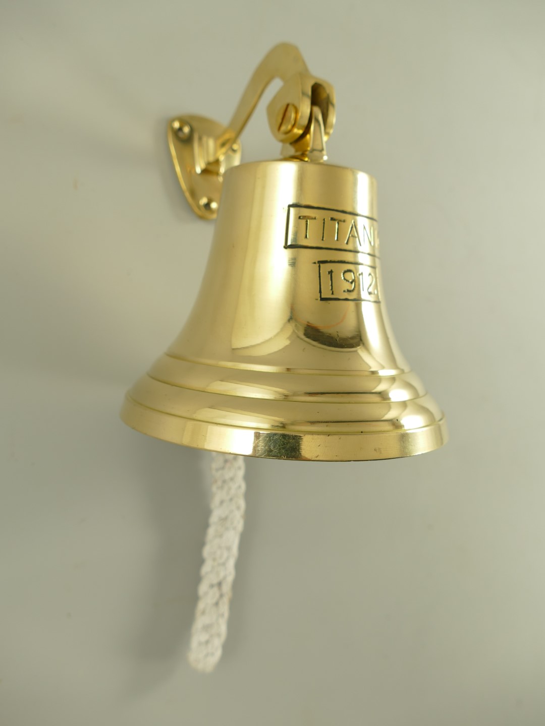 Glocke mit Haken Messing(IND) TITANIC H.15-D.12cm