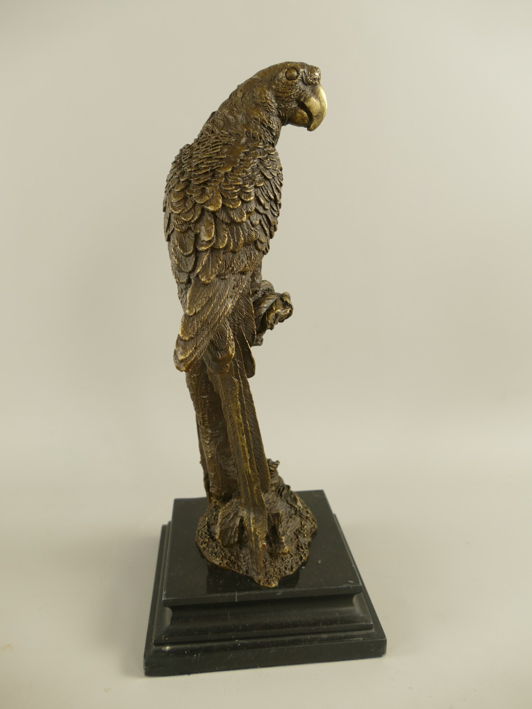 Figur Bronze Papageien H.33x14x14cm