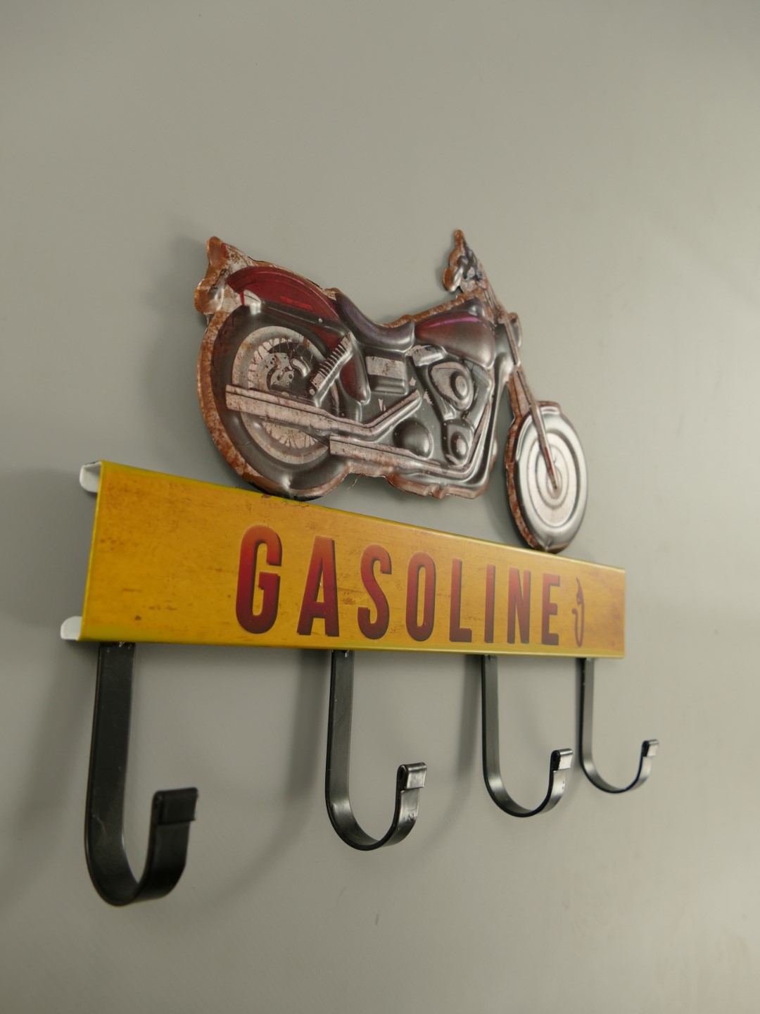 Wandhaken(Gestanzt) Eisen Gasoline L.31x25cm