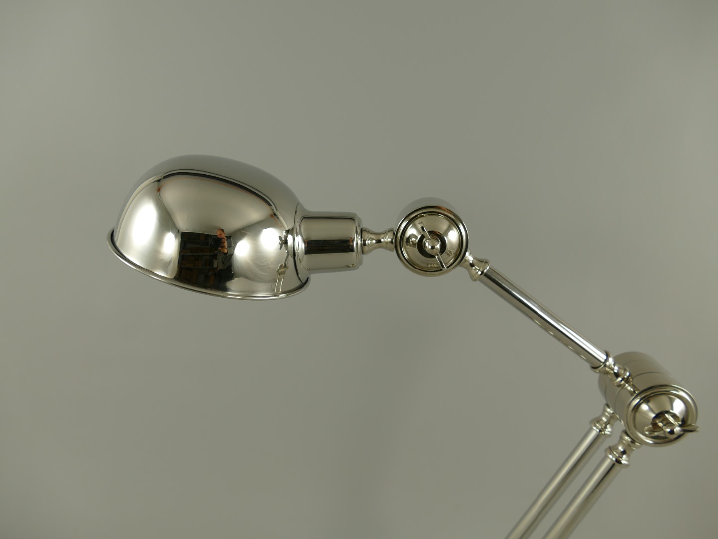 Stehlampe ALU vernickelt H.60x15cm