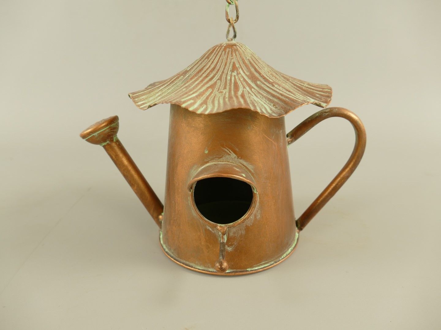 Vogelhaus Kupfer farbig H.34cm