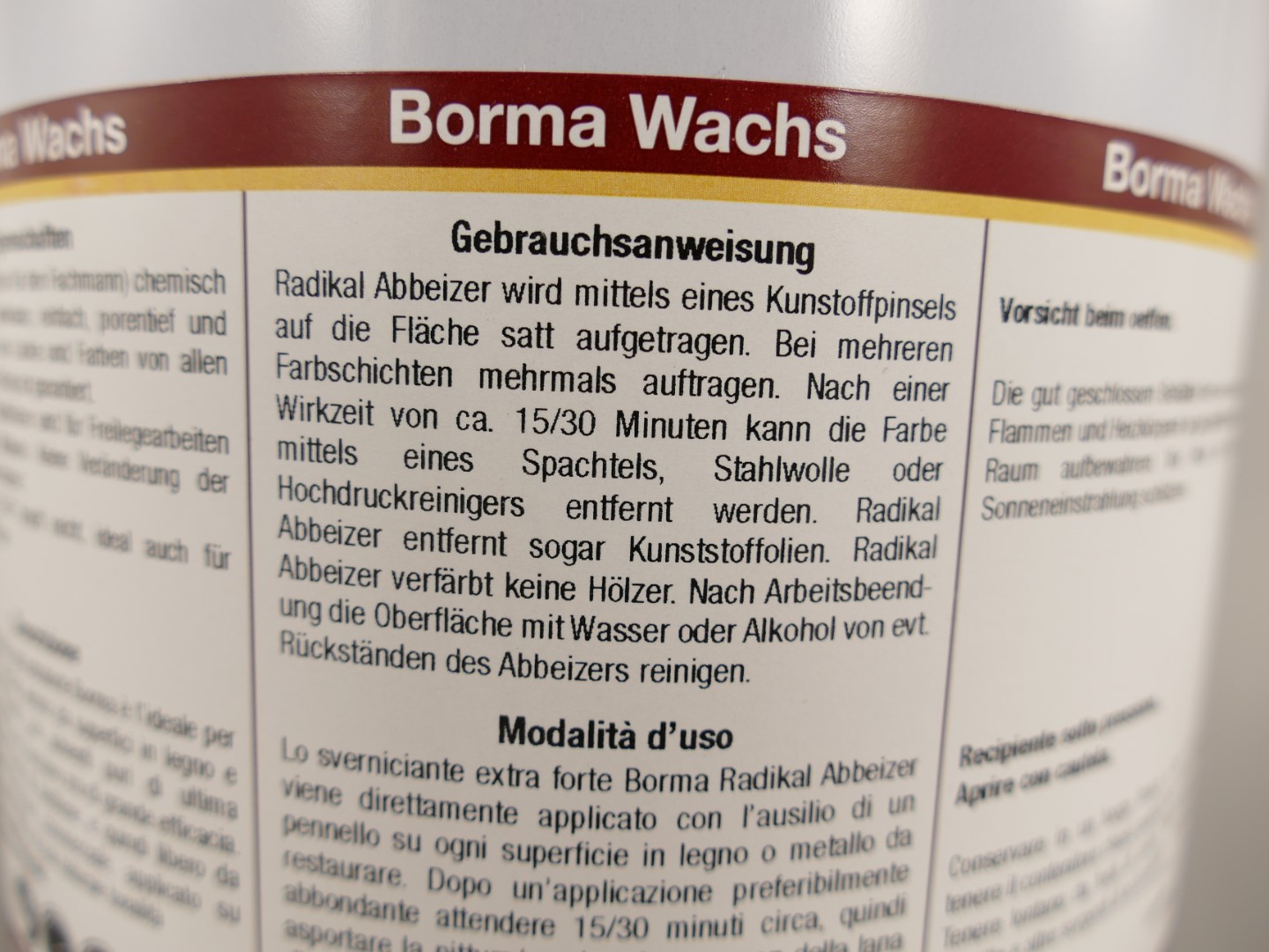 *NT Borma Holzabbeizer GEL! exsta stark 5Kg(4Ltr.)