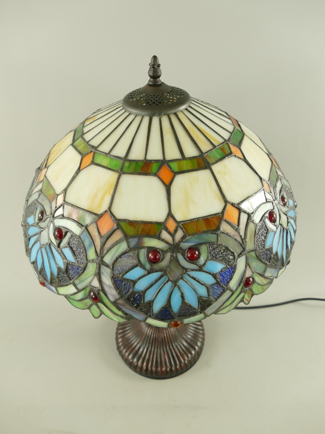Lampe Tiffany fassung 2x E27 H.58cm