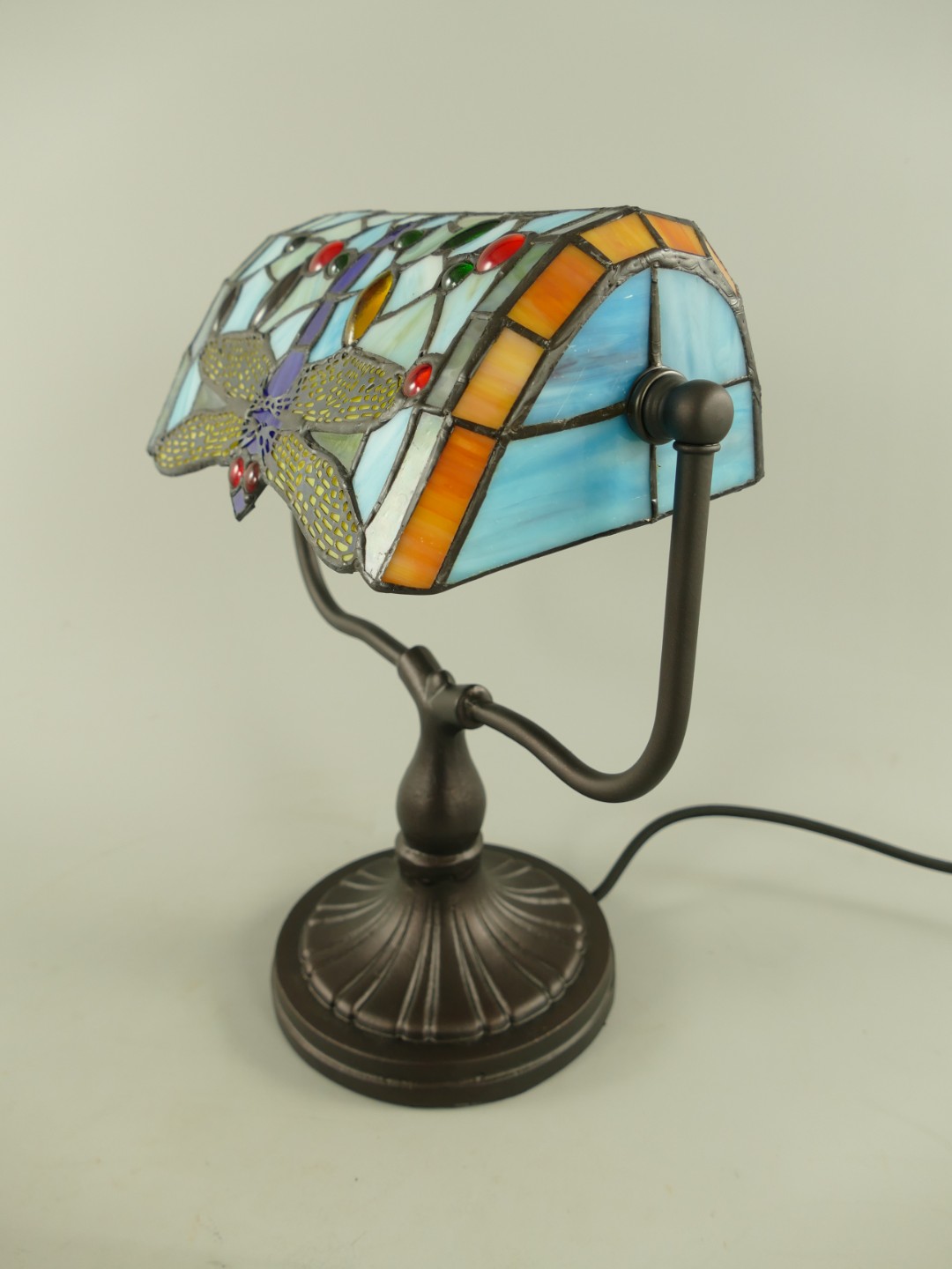 Bankerslamp Tiffany fassung E27 H.33cm