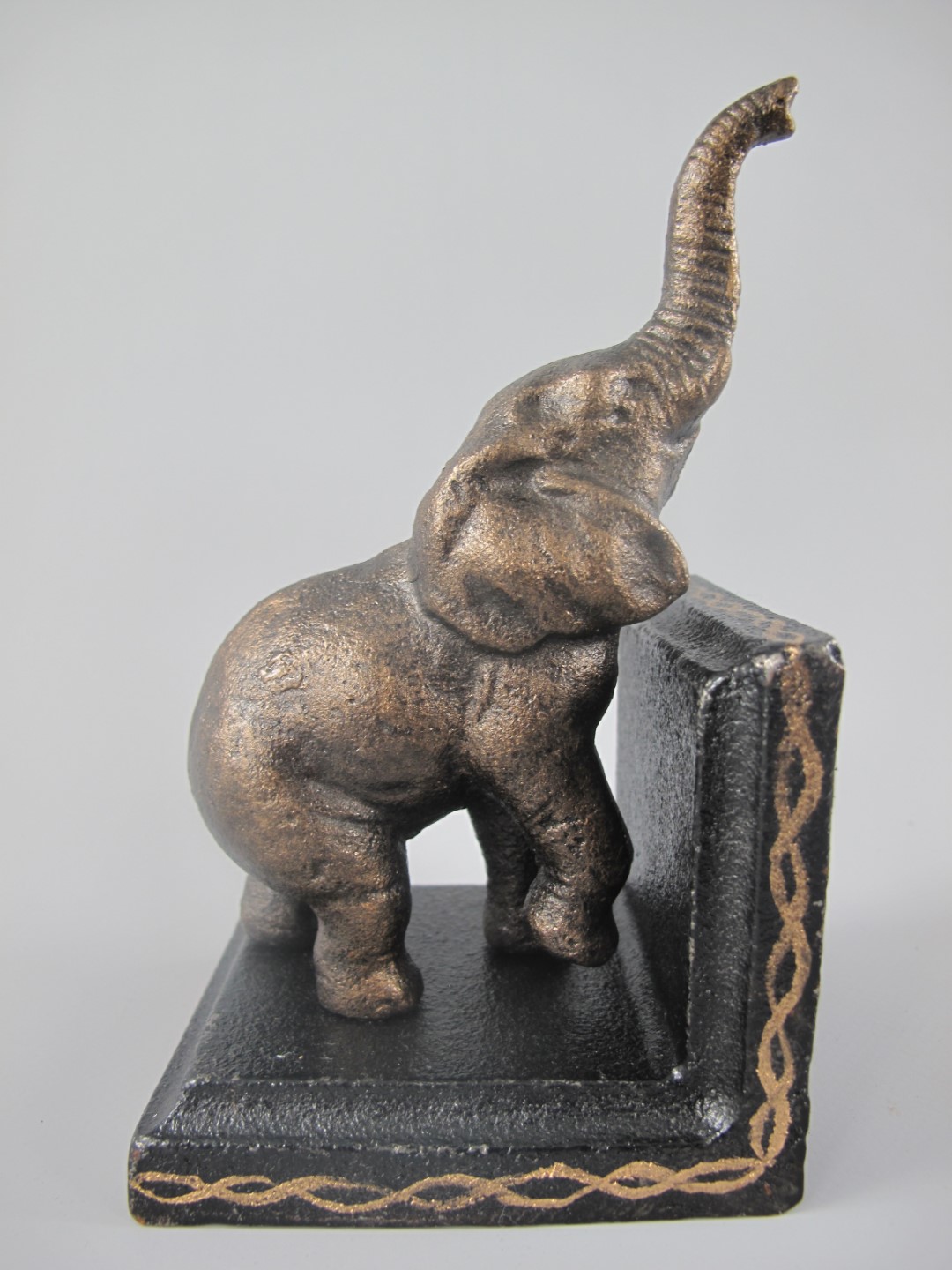 Buchstürzen ELEFANT Set/2 Eisen schwarz H.15cm SET