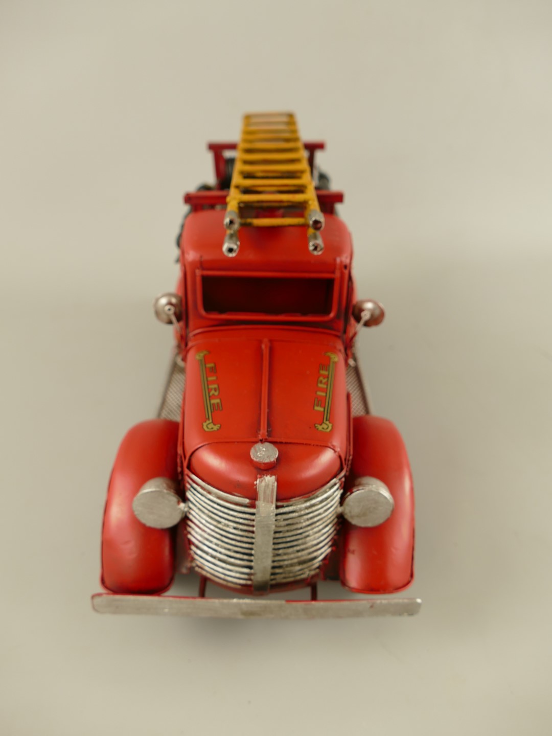 Feuerwehrwagen Antik Eisen L.35cm