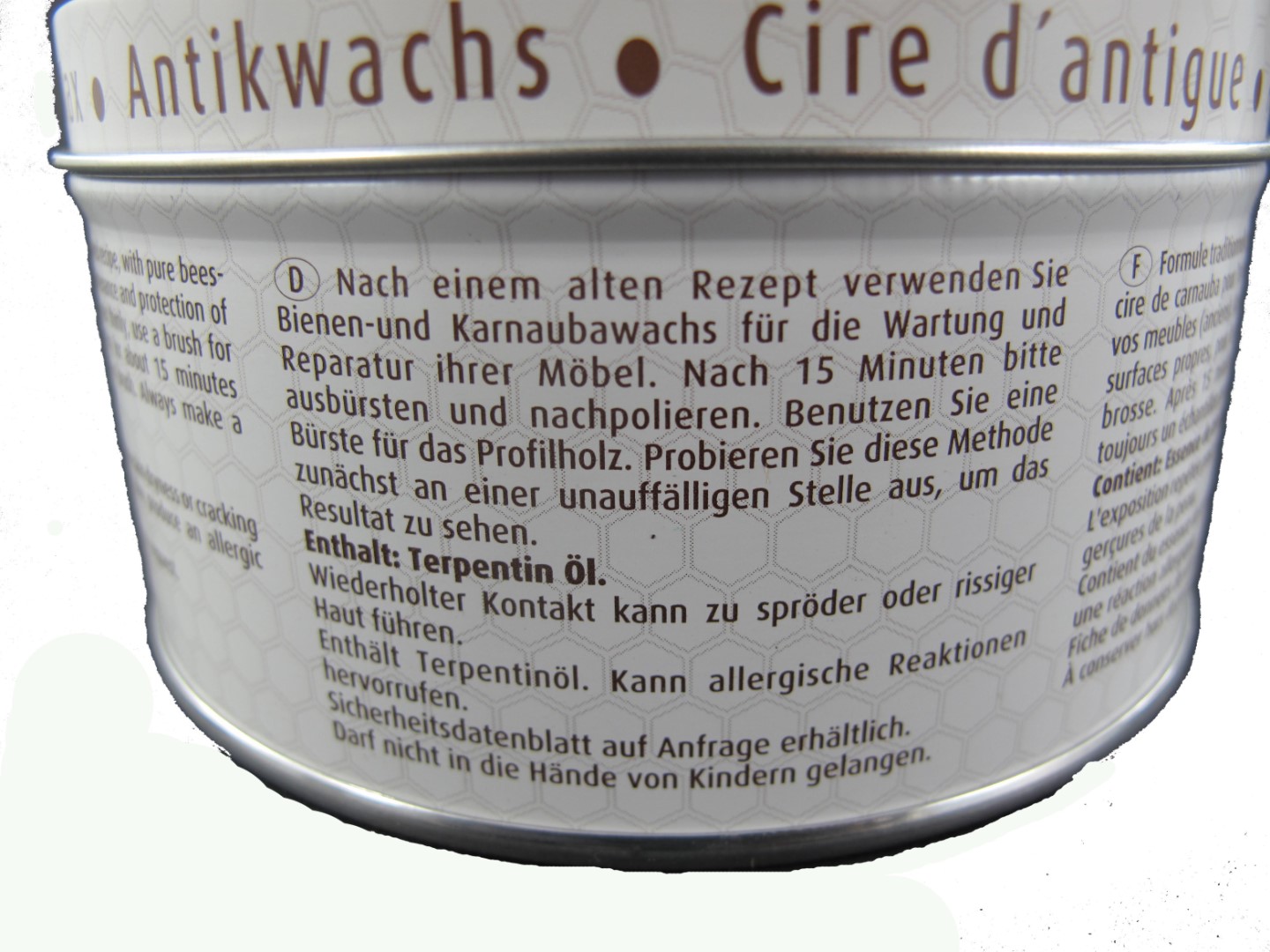 *NT Antikfarbwachs dunkel braun 375ml.(Engl.17)