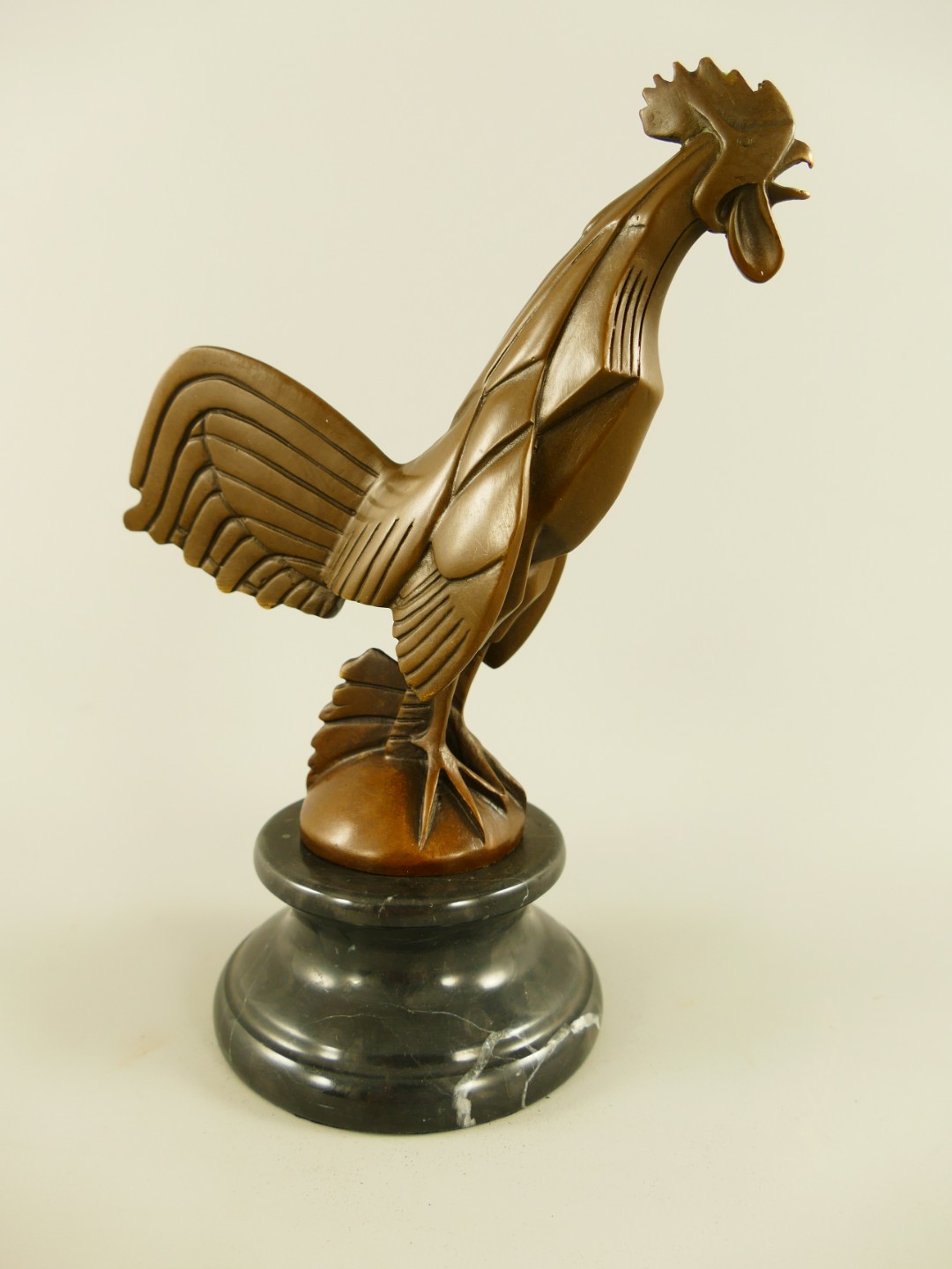 Figur Bronze Hahn H.22x16x10cm