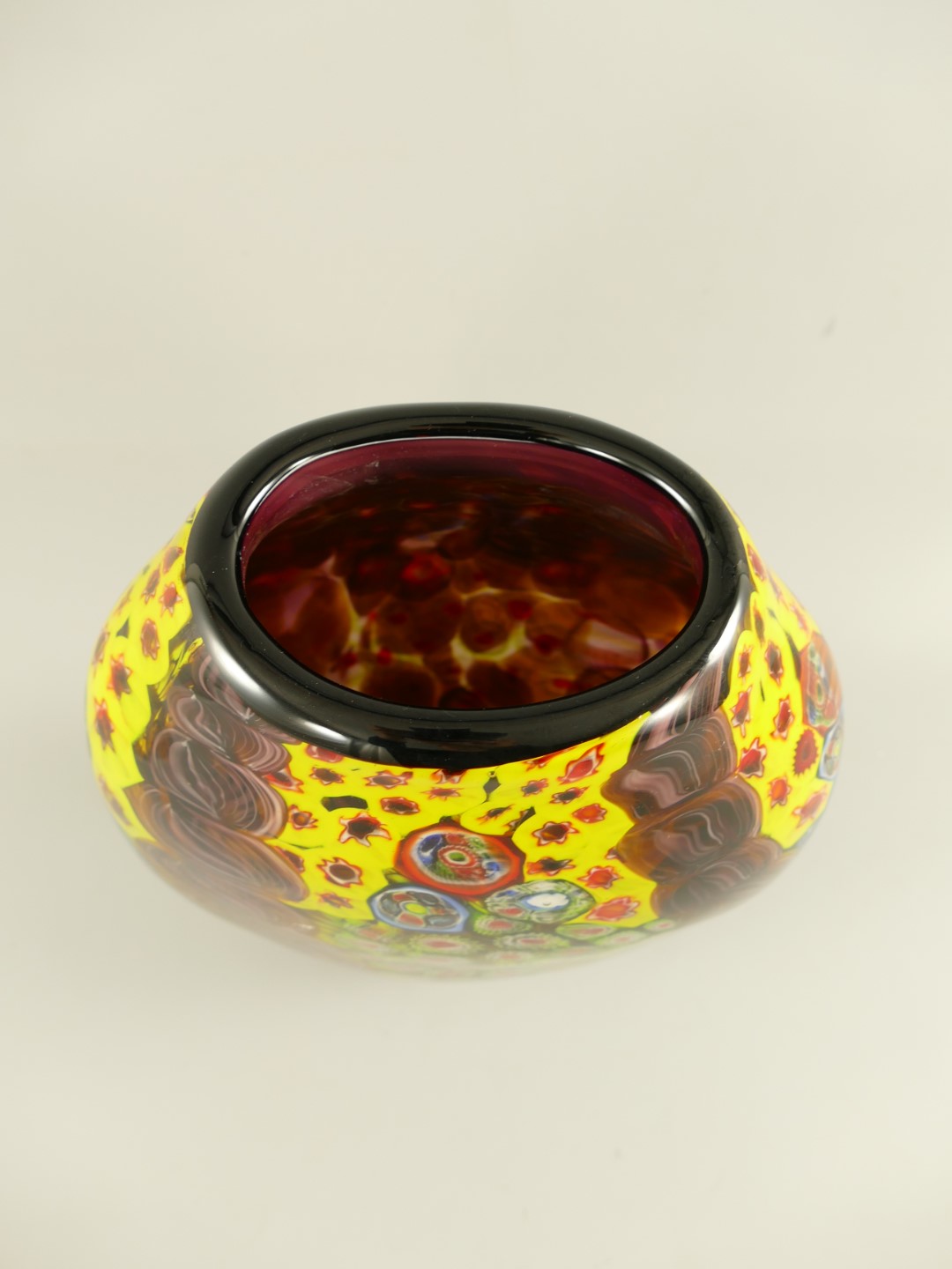 Glas Vase farbe H.39x30cm