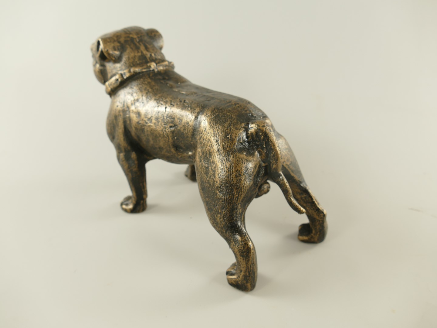 Hund Antik Eisen farbig L.30cm