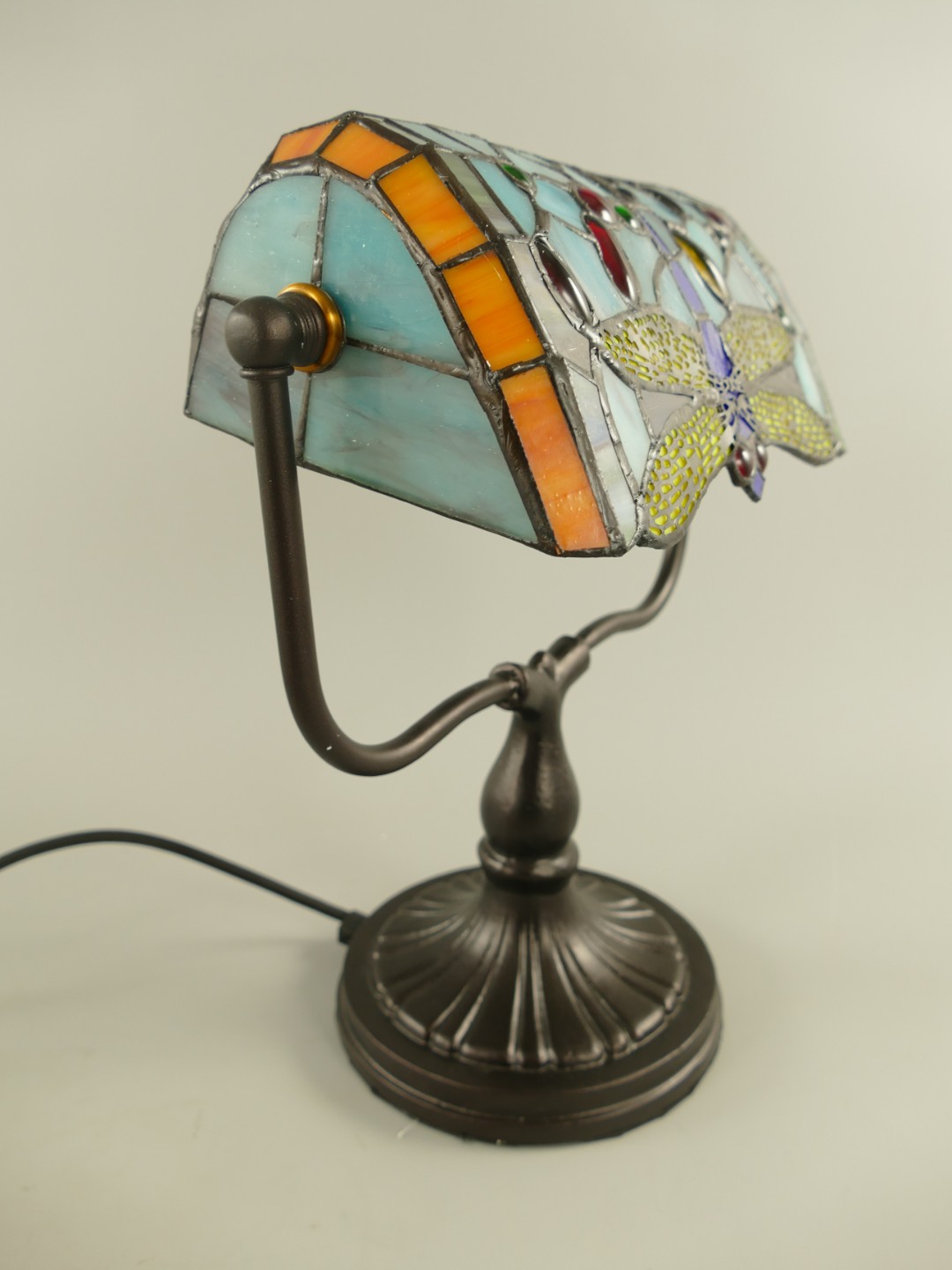 Bankerslamp Tiffany fassung E27 H.33cm
