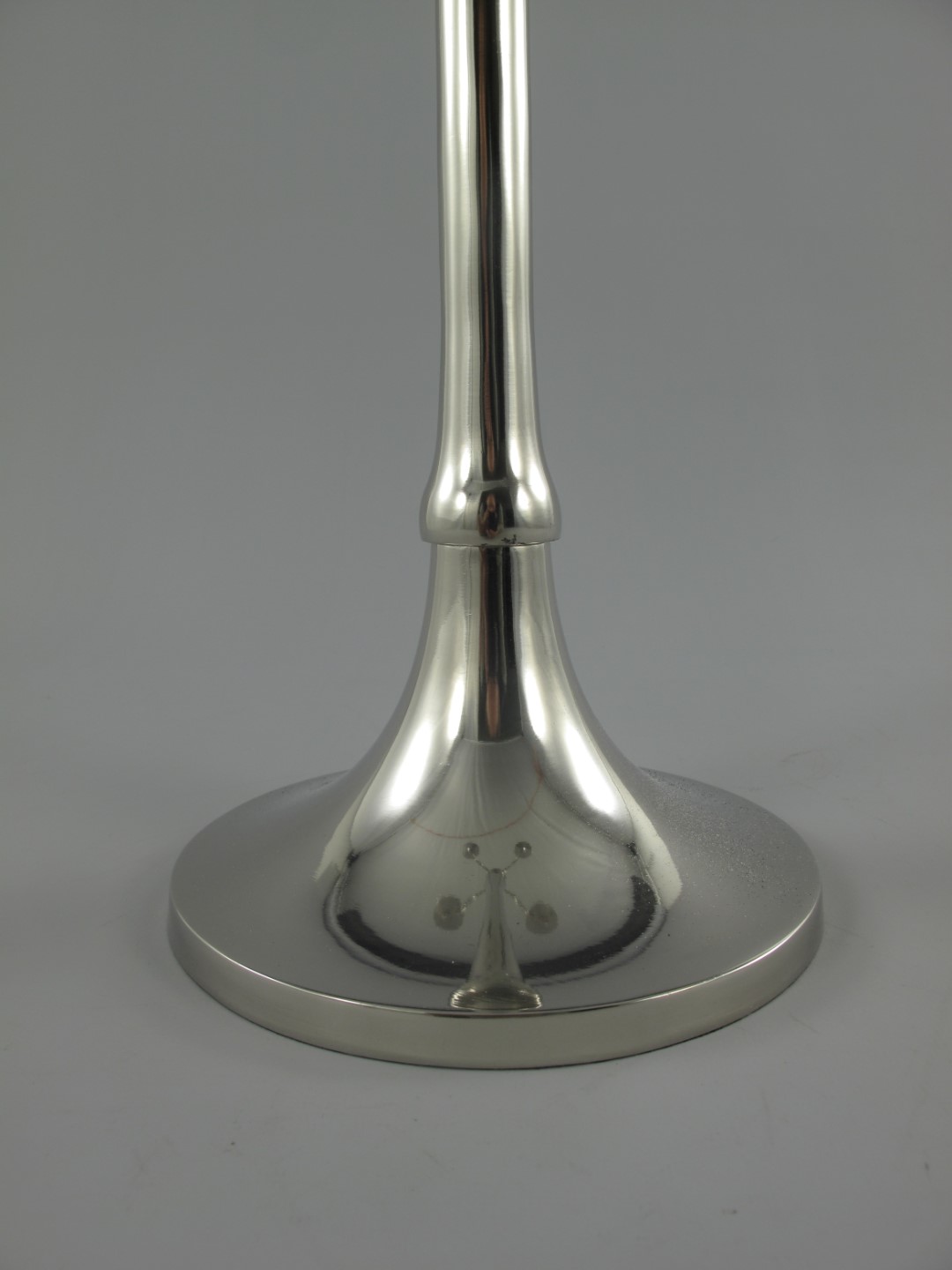 Vernickelter Leuchter ALU 5-flammig H.75cm