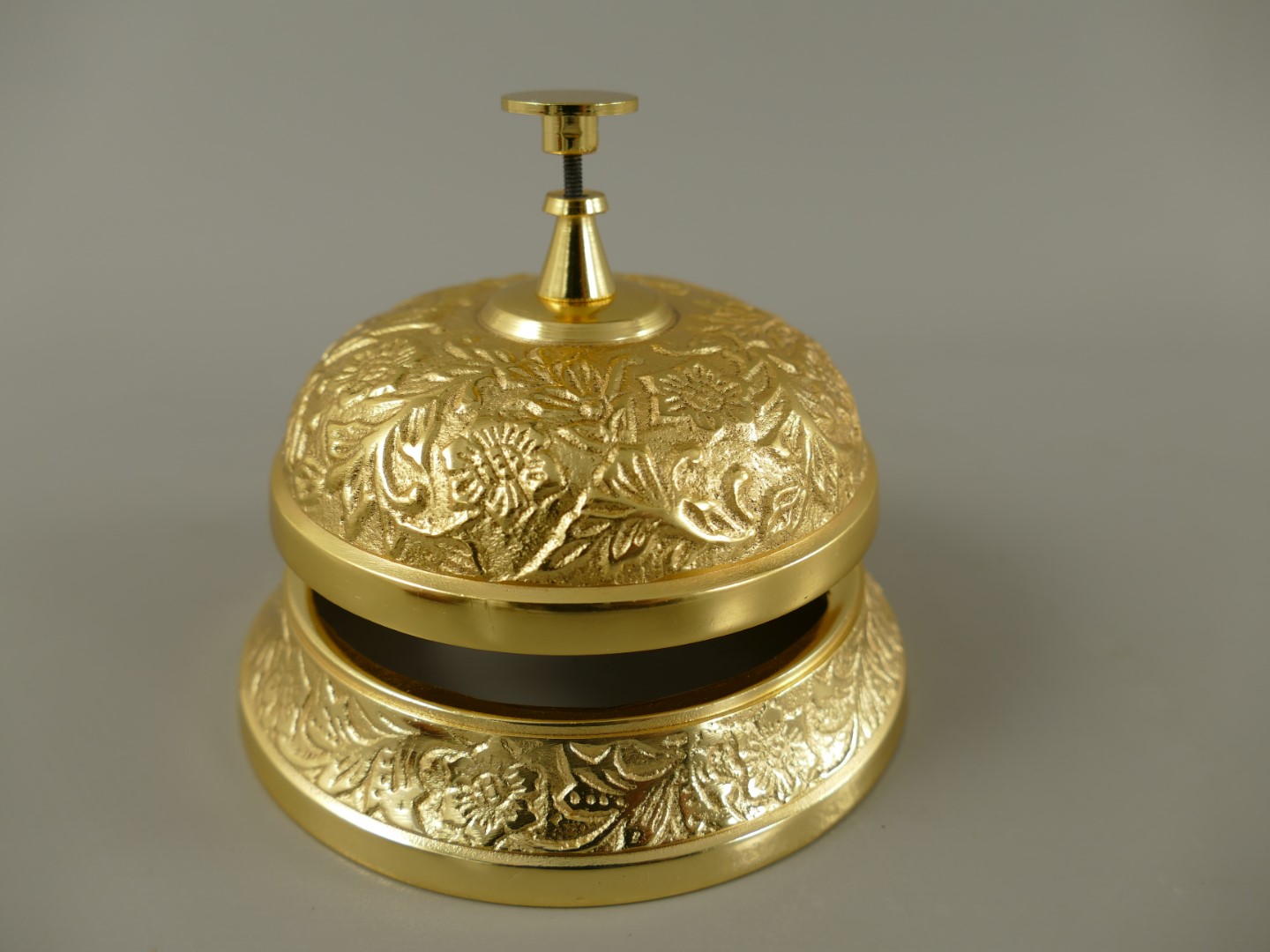 Hotelglocke Messing GOLD farbig H.10-D.12cm