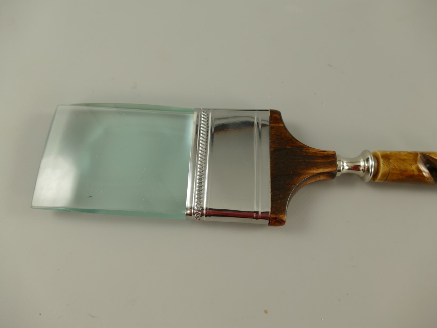 Lupe(Pinsel) vernickelt griff Bein L.32x7cm