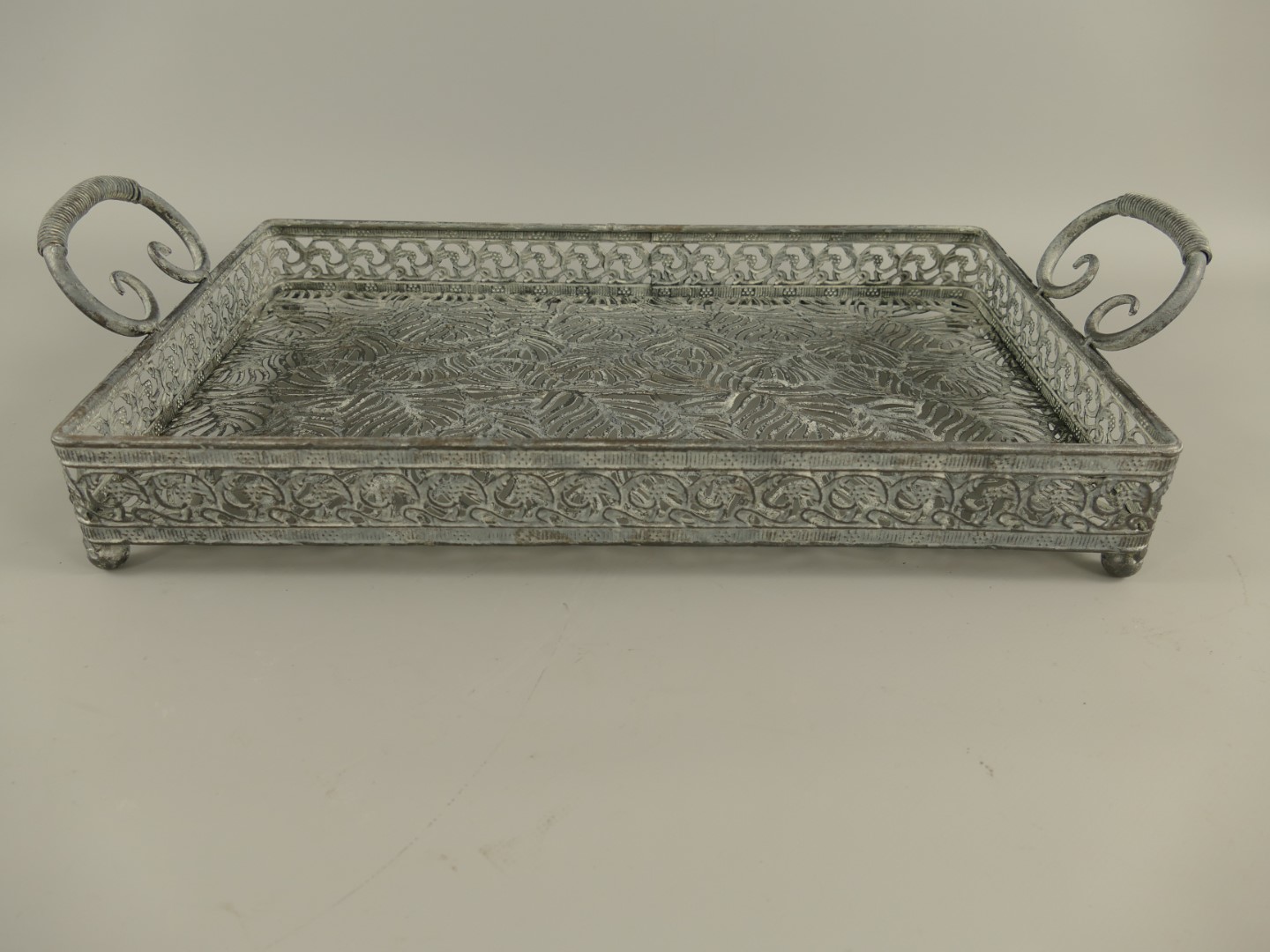 Tray Set/2 Eisen Grau L.46/55cm SET!