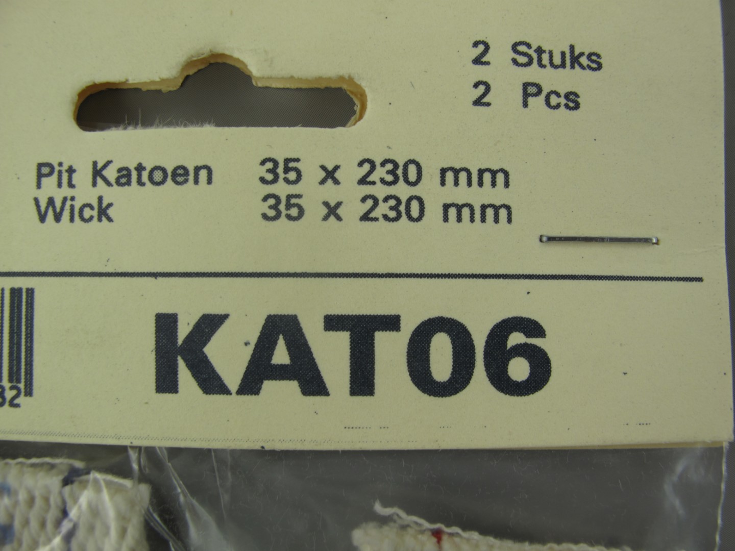 *NT VE=2 Docht 6''' Breite 35mm P/St.