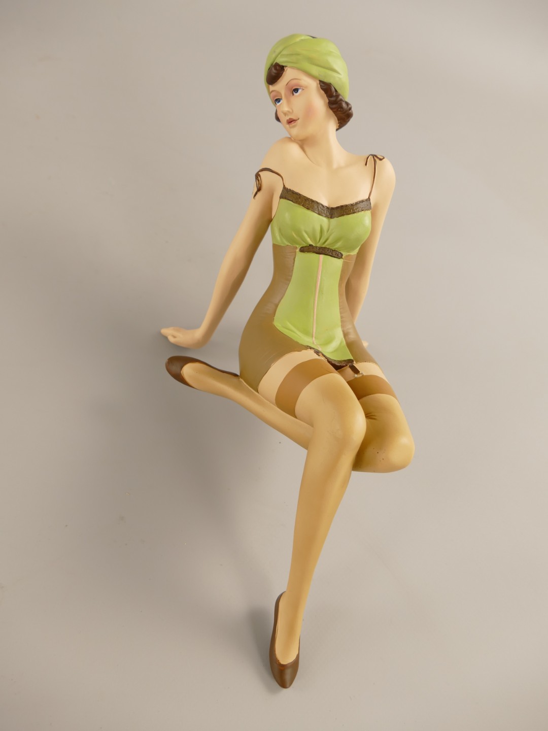 Badepuppe Polystein farbe H.32cm