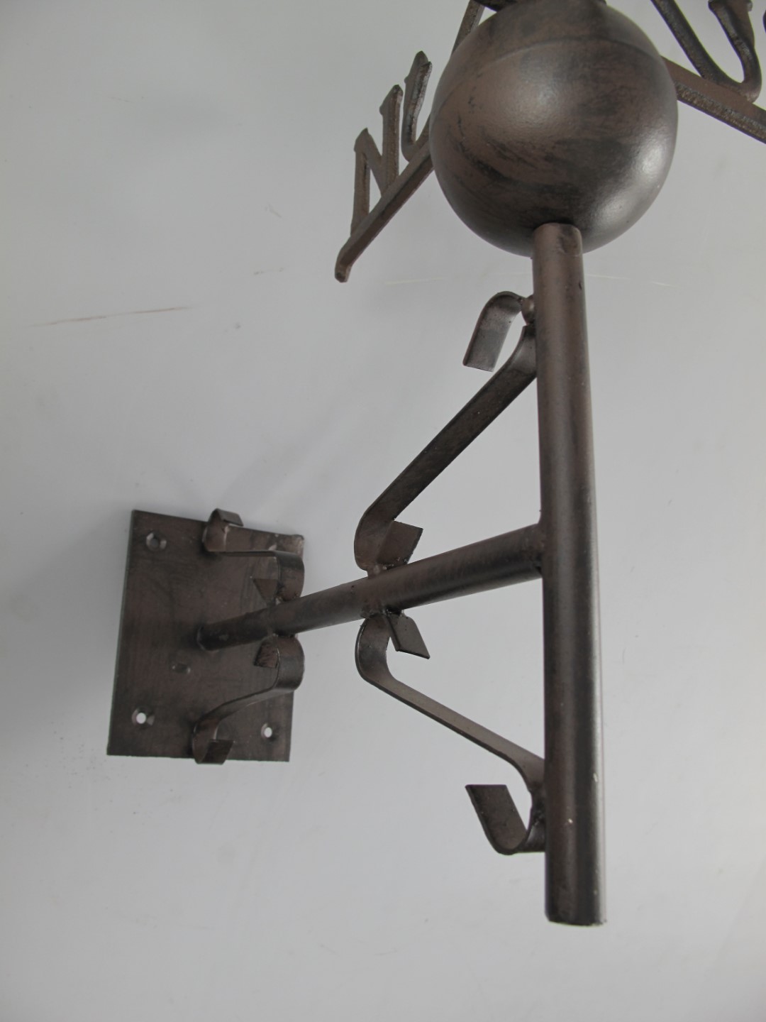 Wetterhahn(Wand) Gußeisen rustikal braun H.65x45cm