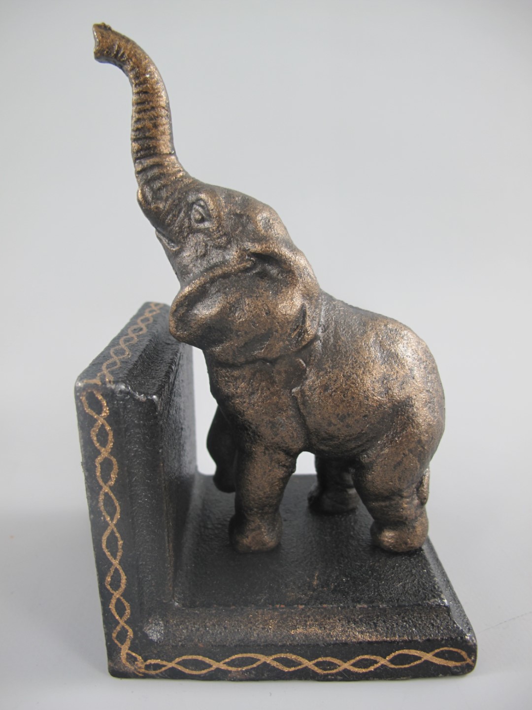 Buchstürzen ELEFANT Set/2 Eisen schwarz H.15cm SET