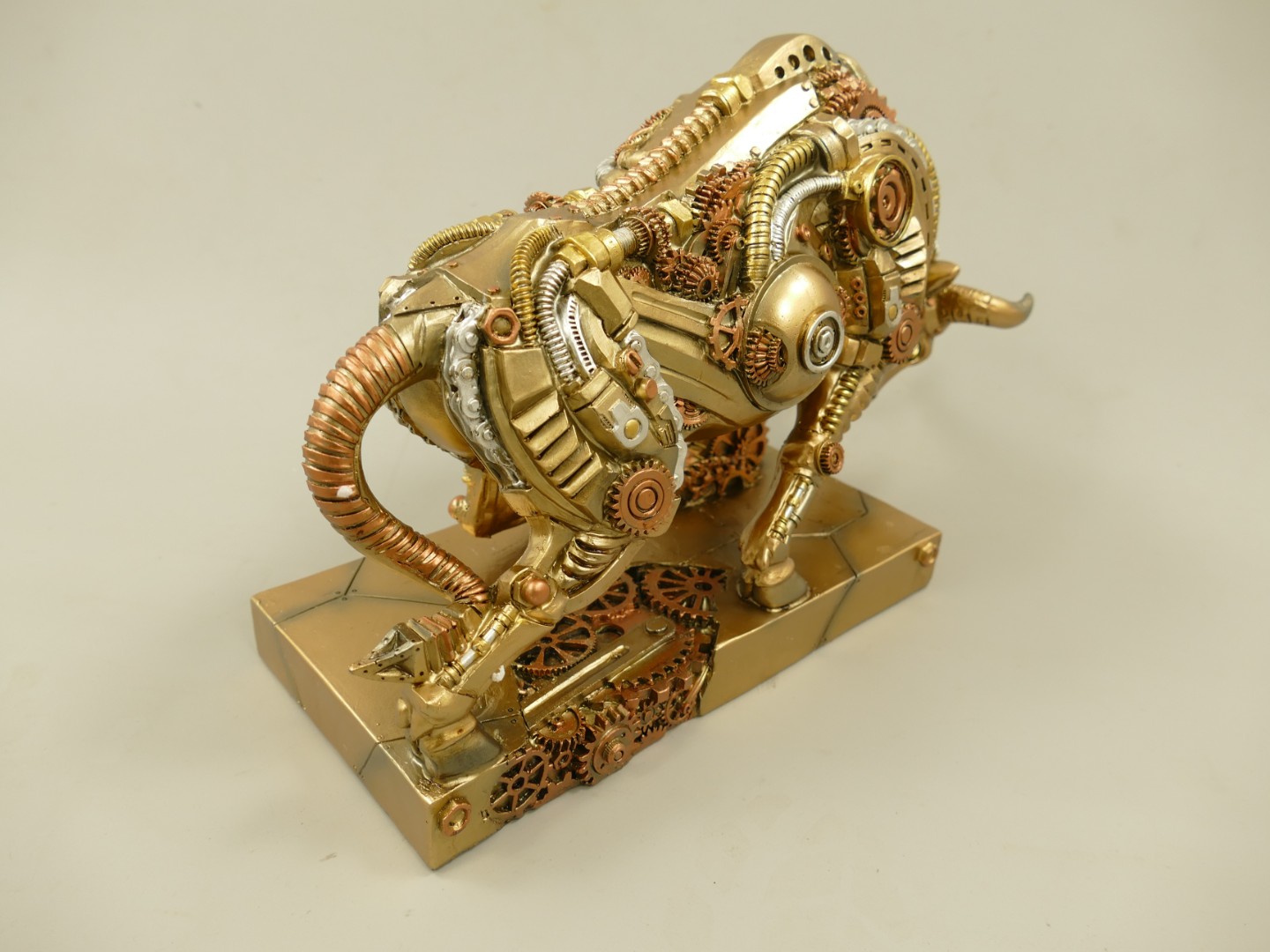 Figur Polystein Steampunk Bülle farbig L.34cm