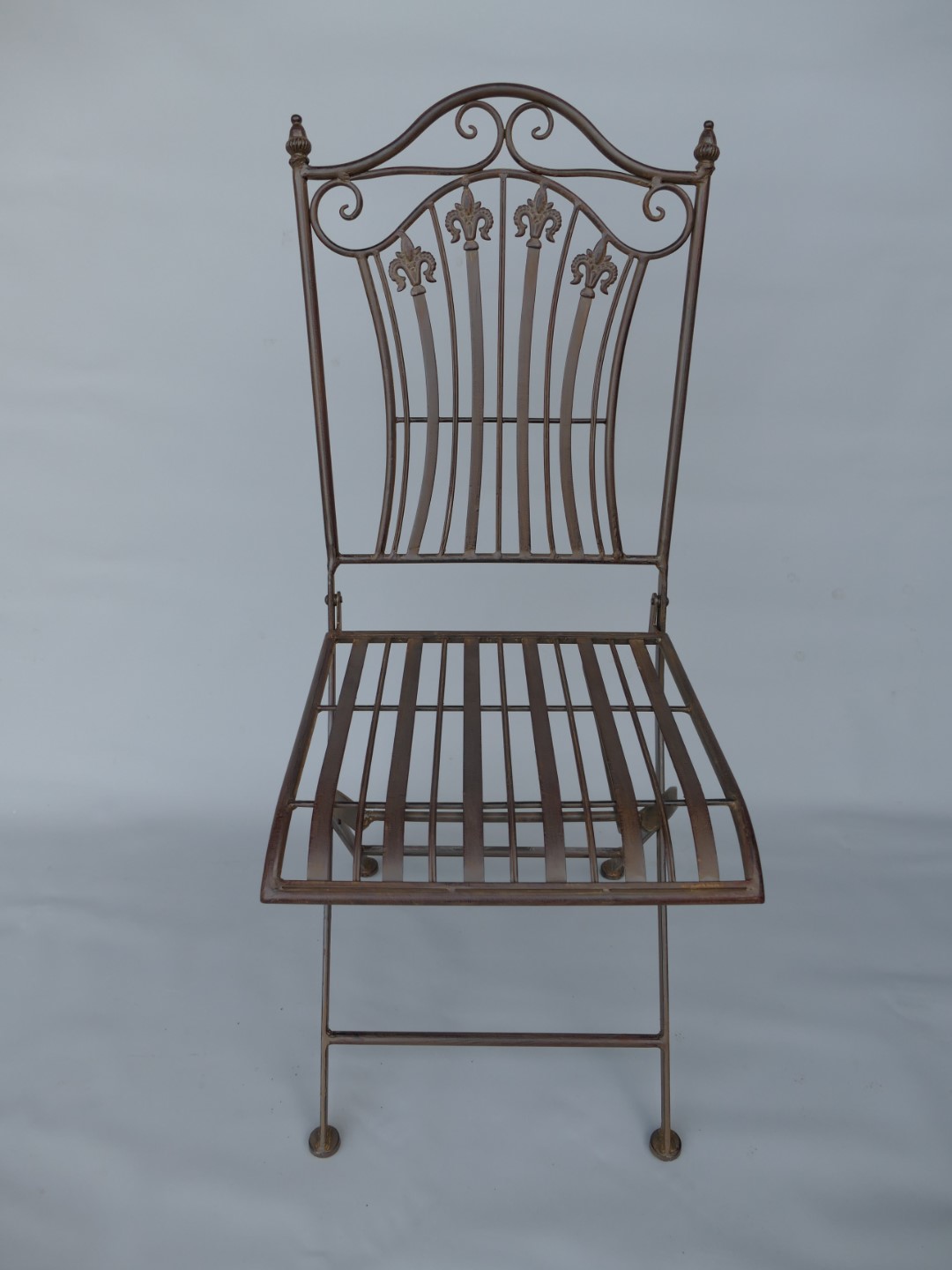 *NT 2xStuhl/Tisch(70) H.95cm Eisen rust. BRAUN!!!