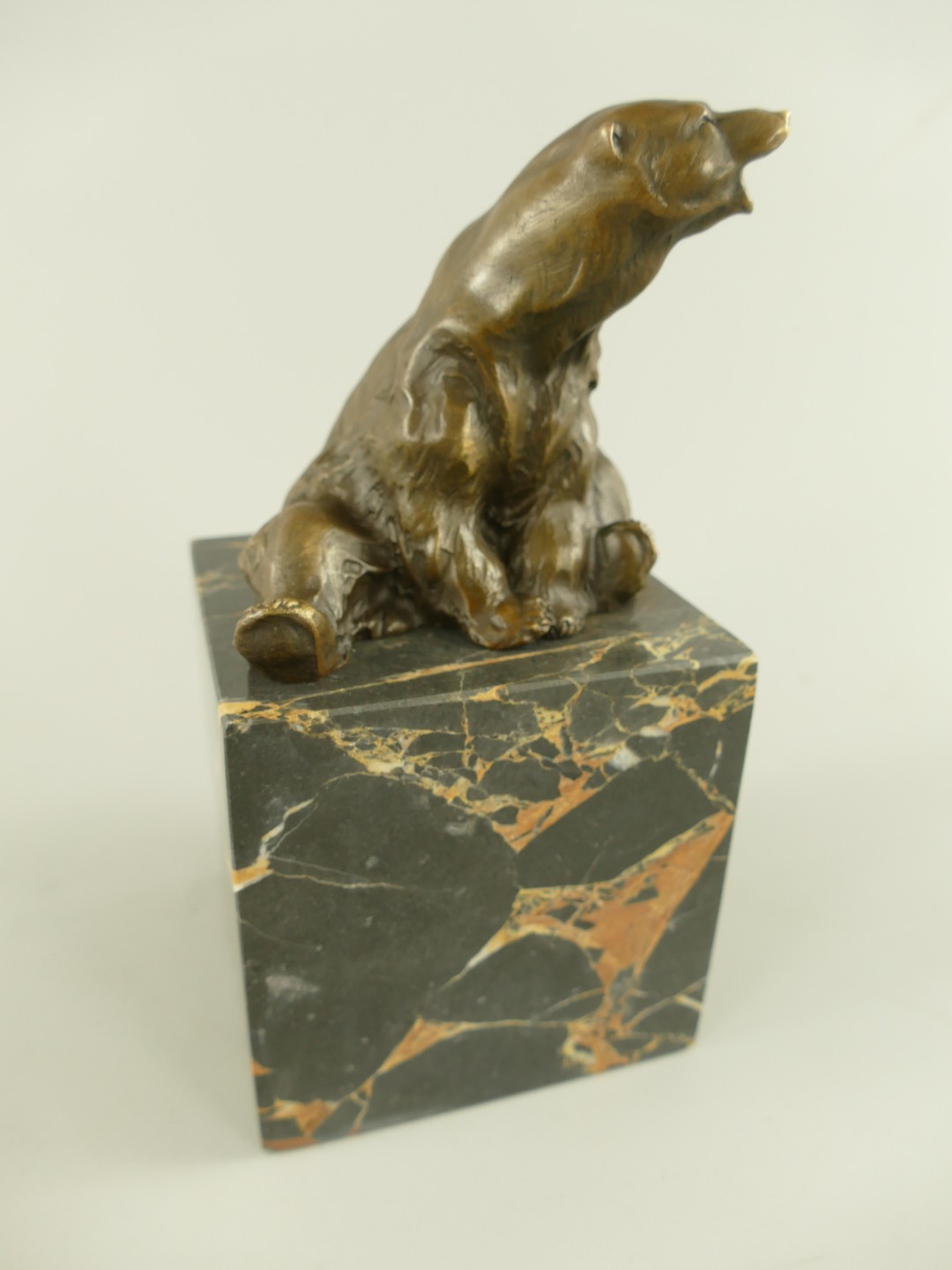 Figur Bronze Eisbär H.20x10x10cm