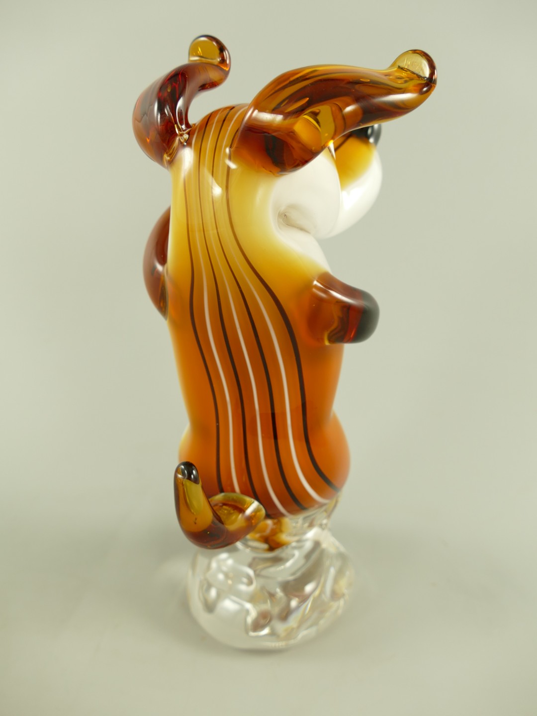 Glasfigur Murano styl Hund farbe H.27cm