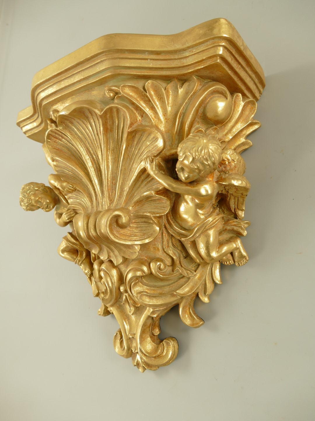 Konsol Polystein GOLD farbig H.36x35cm