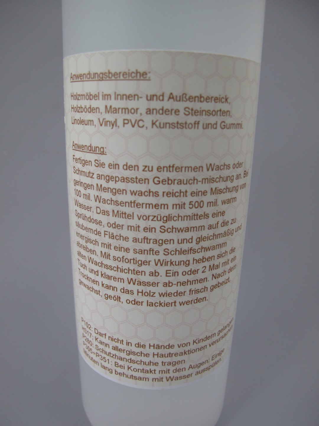 *NT Möbelwachsentferner Sprühkopf Quick 500ml.