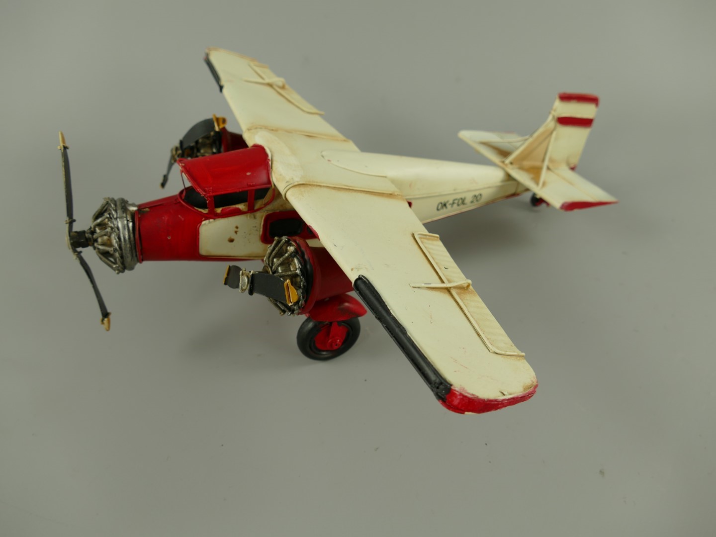 Flugzeug Antik Eisen L.32x10x33cm