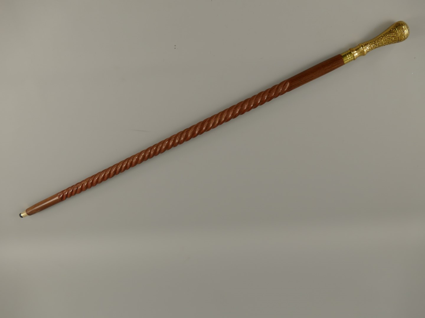 Spazierstock Messing/Holz L.97cm