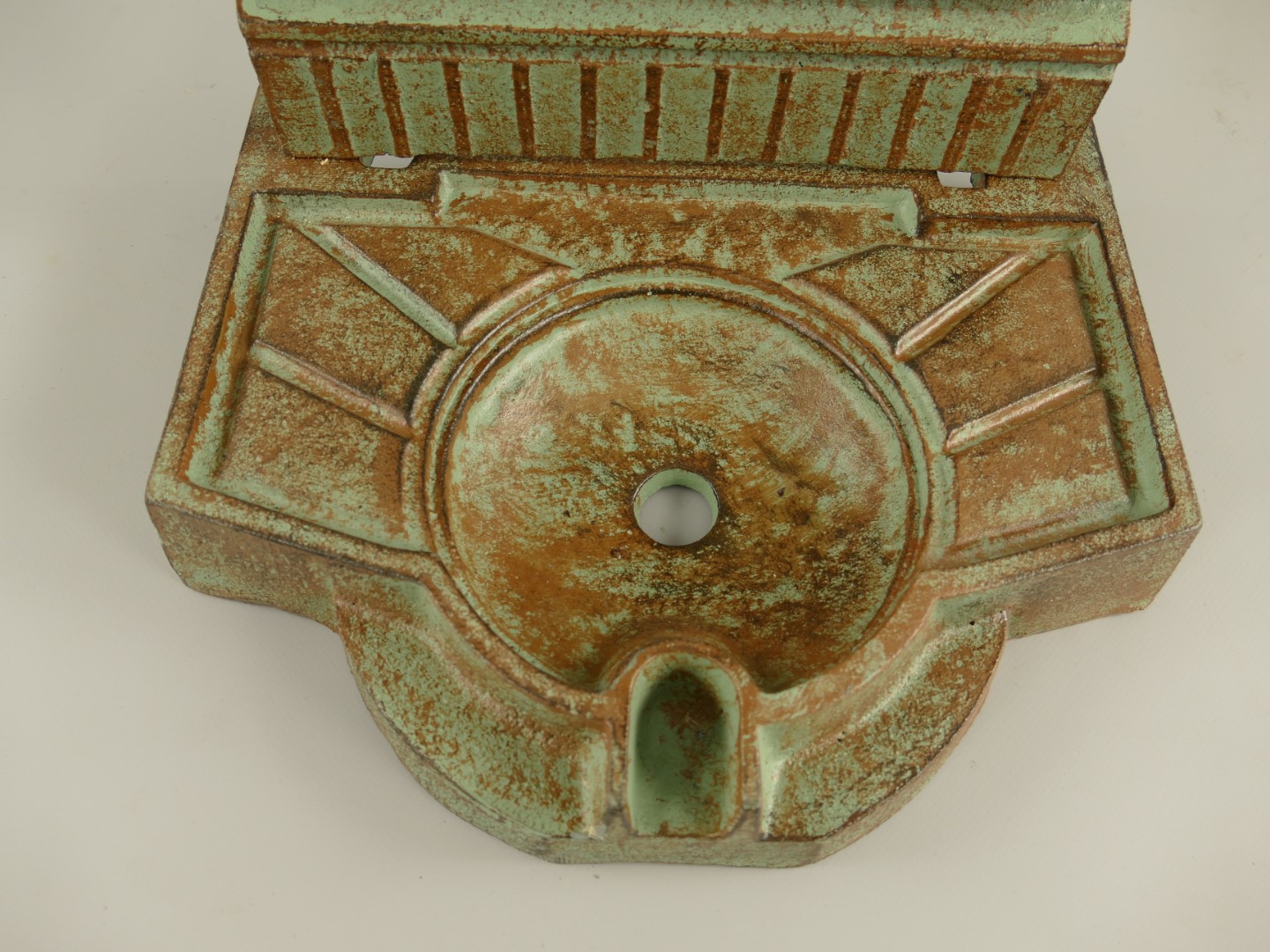 Stehbrunnen Gußeisen farbig H.65cm