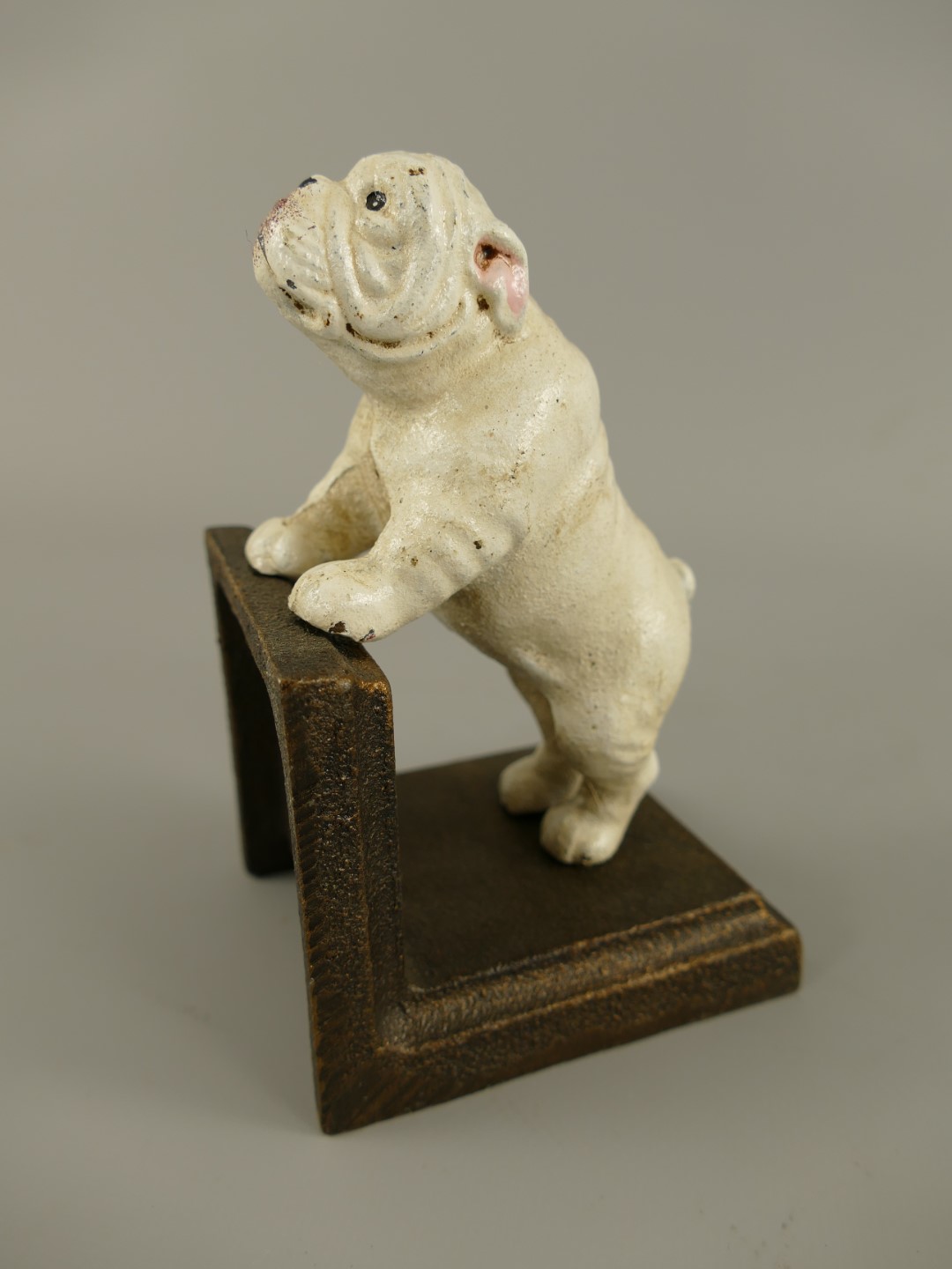 Buchstürzen Set/2 Eisen farbe BULLDOG H.14cm SET!