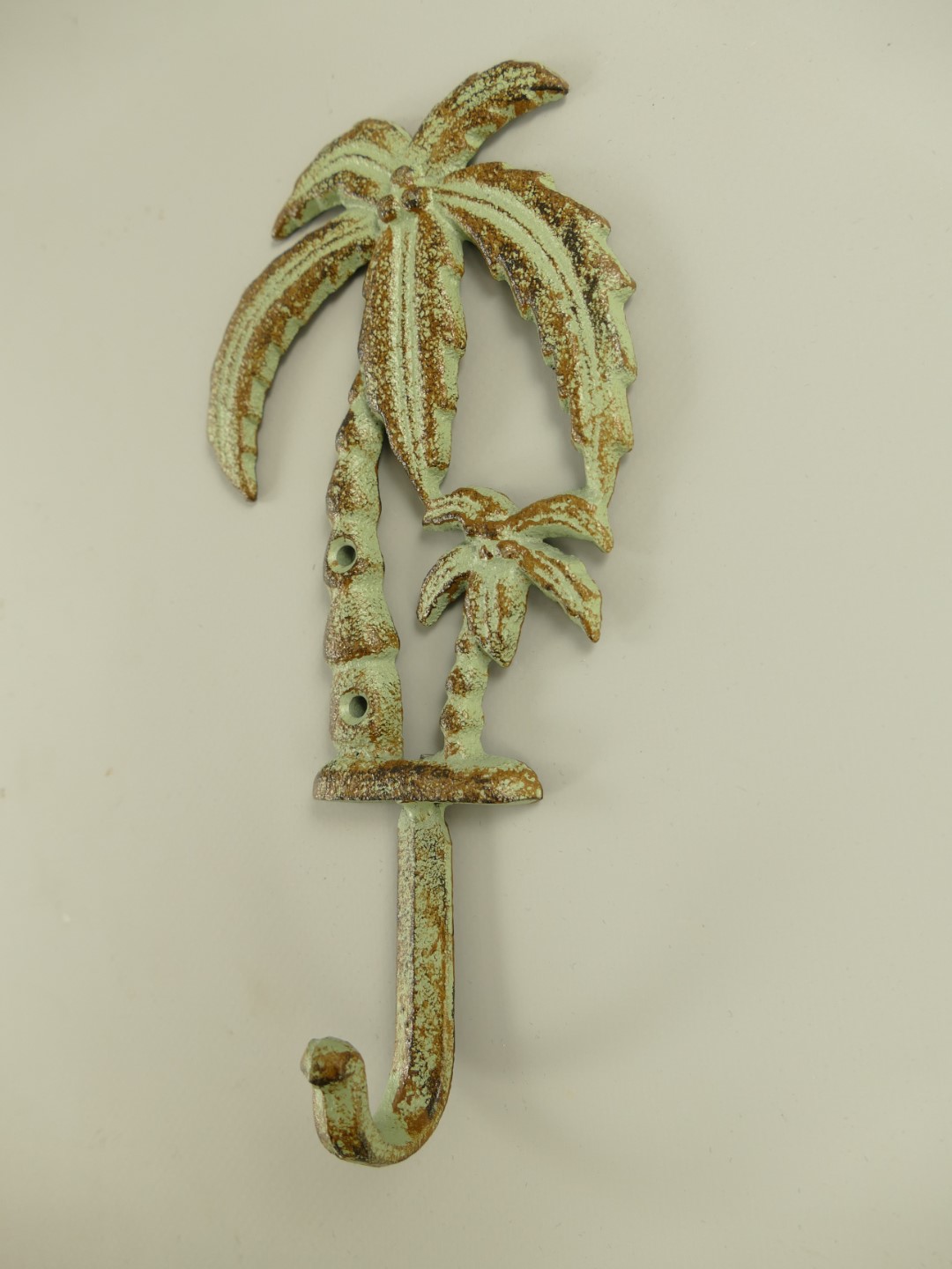 Wandhaken Palme Eisen farbig H.21cm