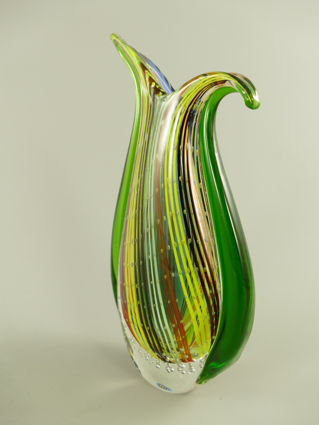 Glas Vase farbe H.27cm