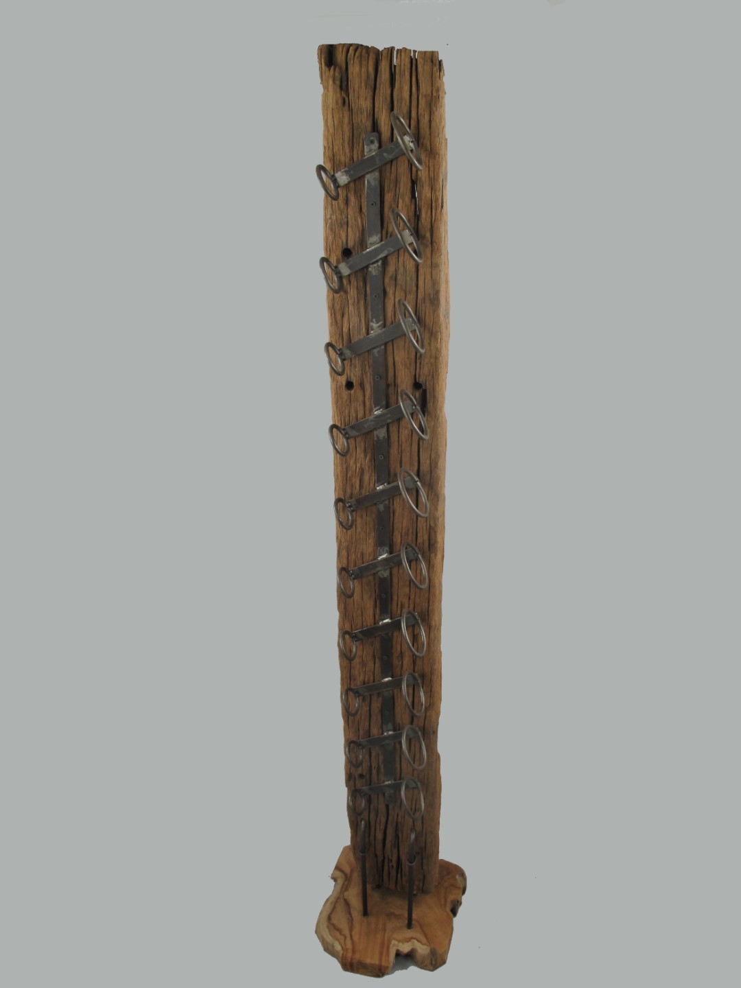 (*)NT Weinregal 10-flaschHolz/Eisen H.190cm
