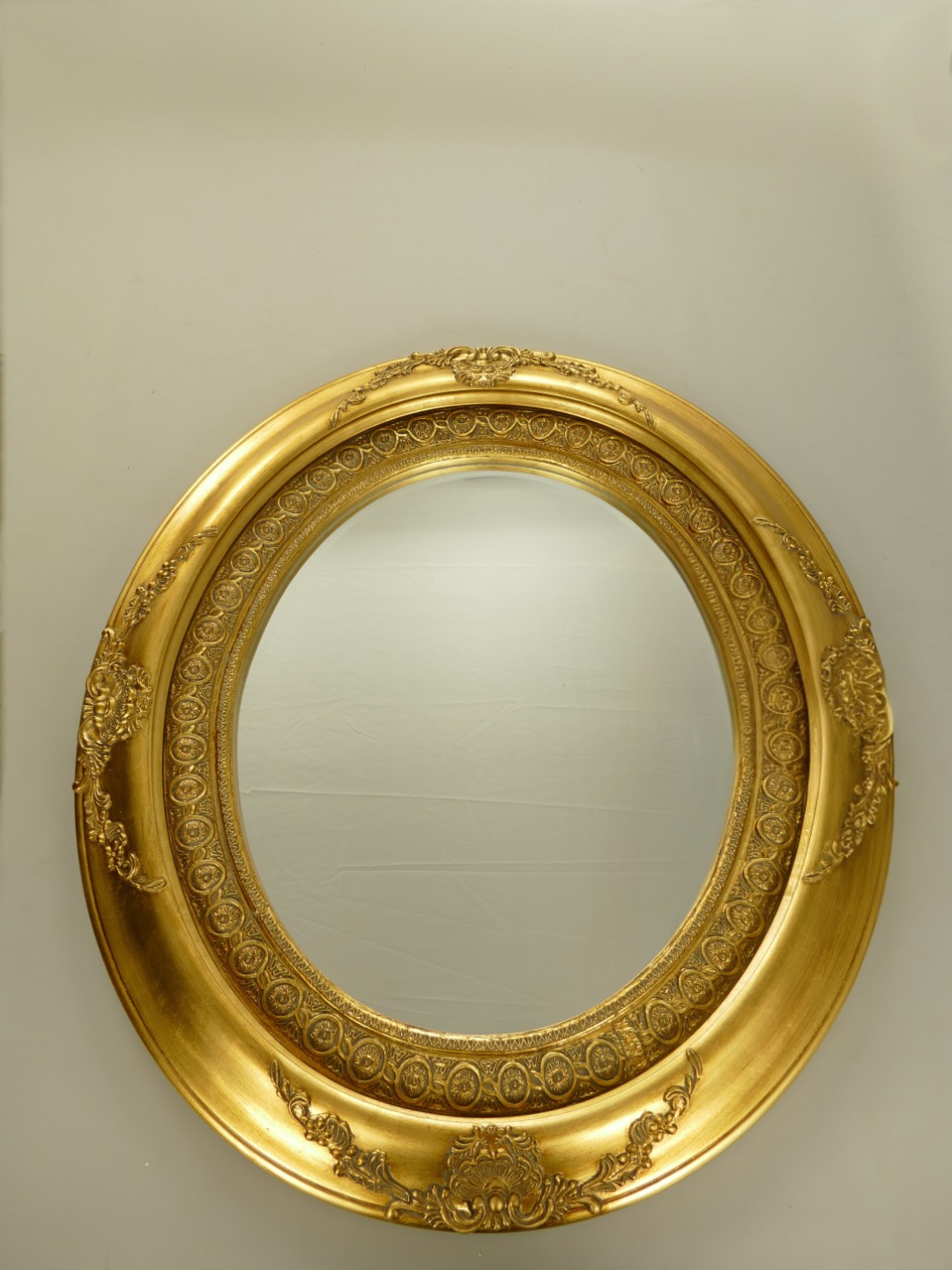 (*)*NT Spiegel gold geschliffen H.87x77cm