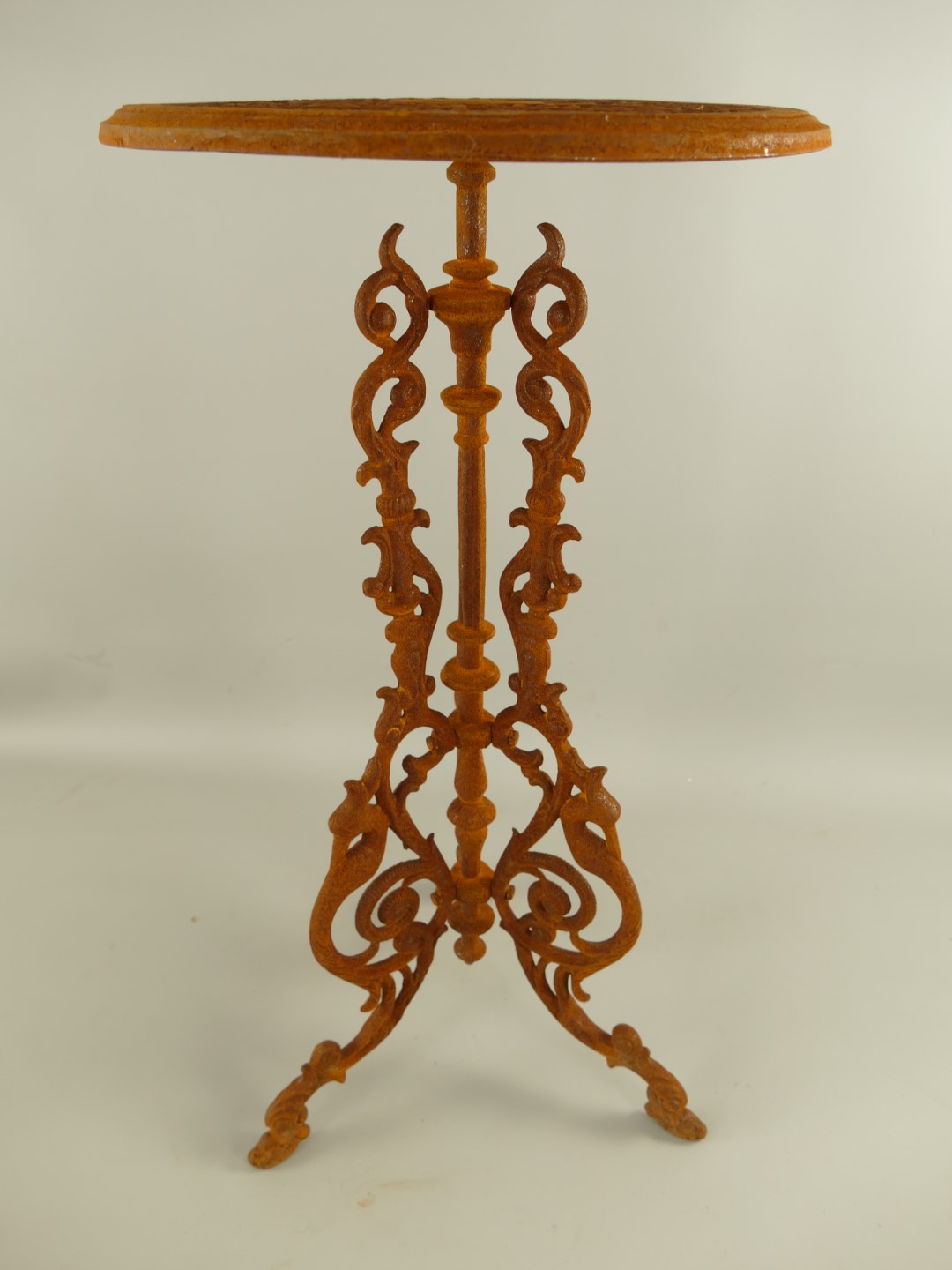 Blumentisch Eisen Naturrost Farbig H.70-D.36cm