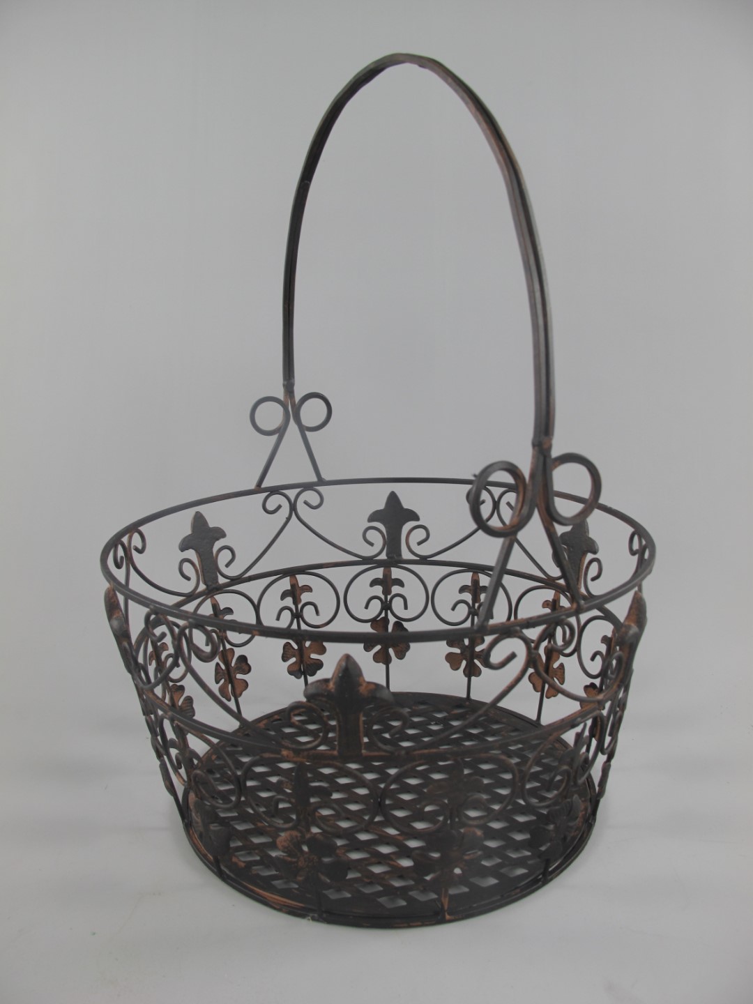Korbset Eisen rust. braun S/3 H.35/42-D.24/33cm