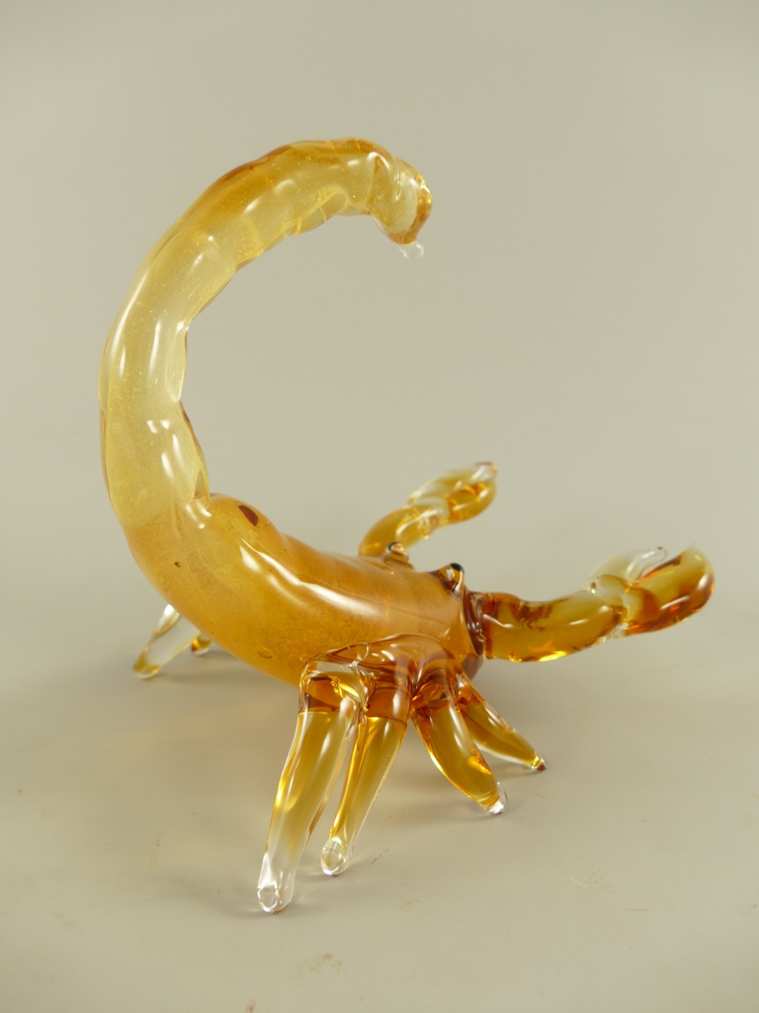 *ANG./SEPT. Glasfigur Skorpione farbe H.18cm