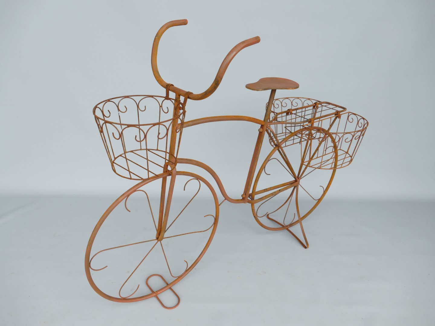 (*S) Blumen FAHRRAD Naturrost Farbig  L.112cm