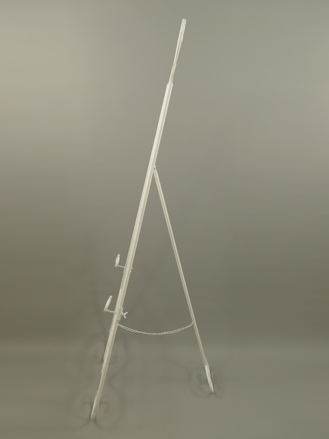 (*)Staffelei Antik Eisen Weiss H.152x48cm