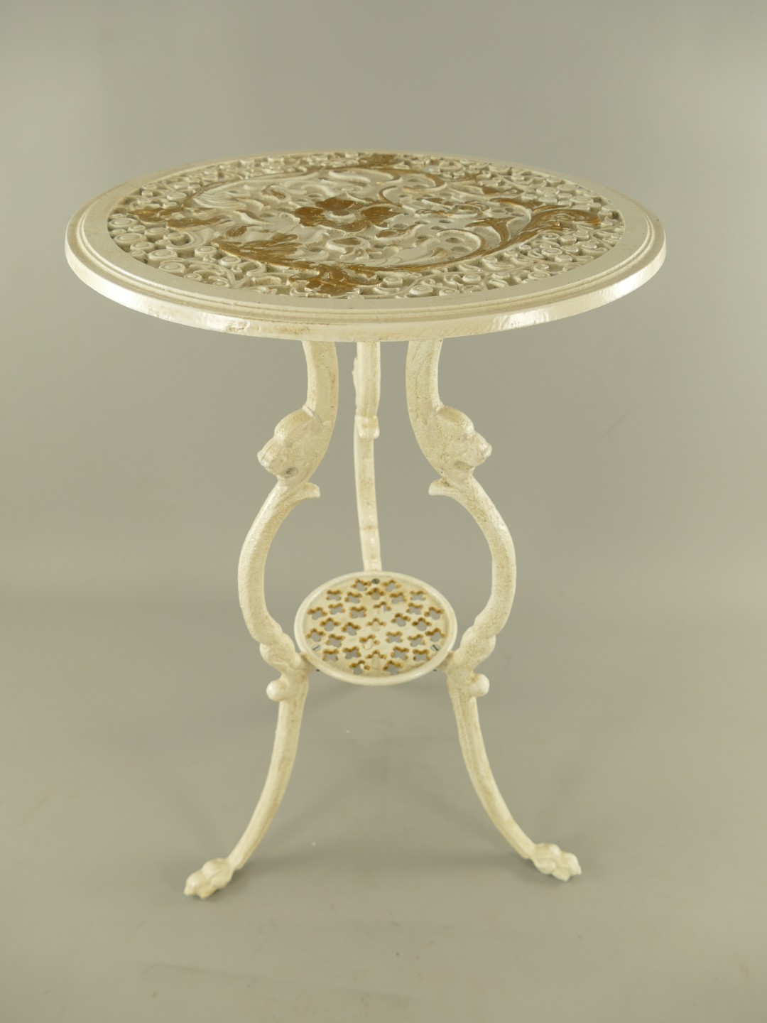 Blumentisch(BOX) Eisen Antik braun H.65-D.40cm