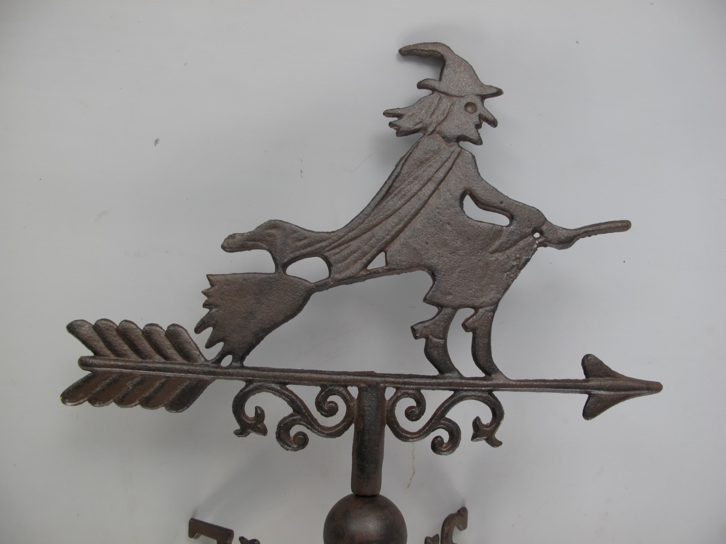 Wetterfahn(Wand) Gußeisen rustikal braun H.65x45cm